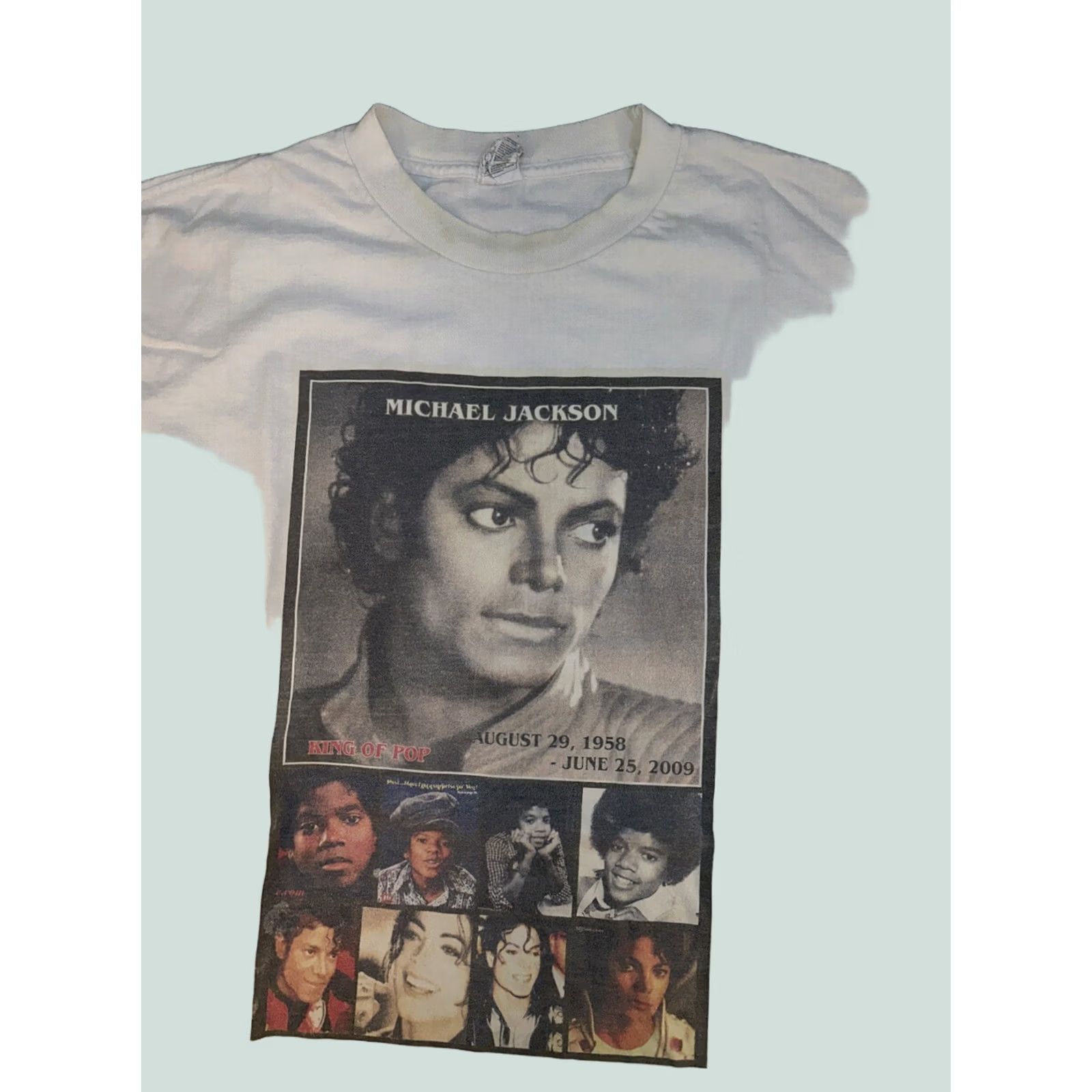 Vintage Vintage Michael Jackson Big Face Memorial T-shirt XL | Grailed