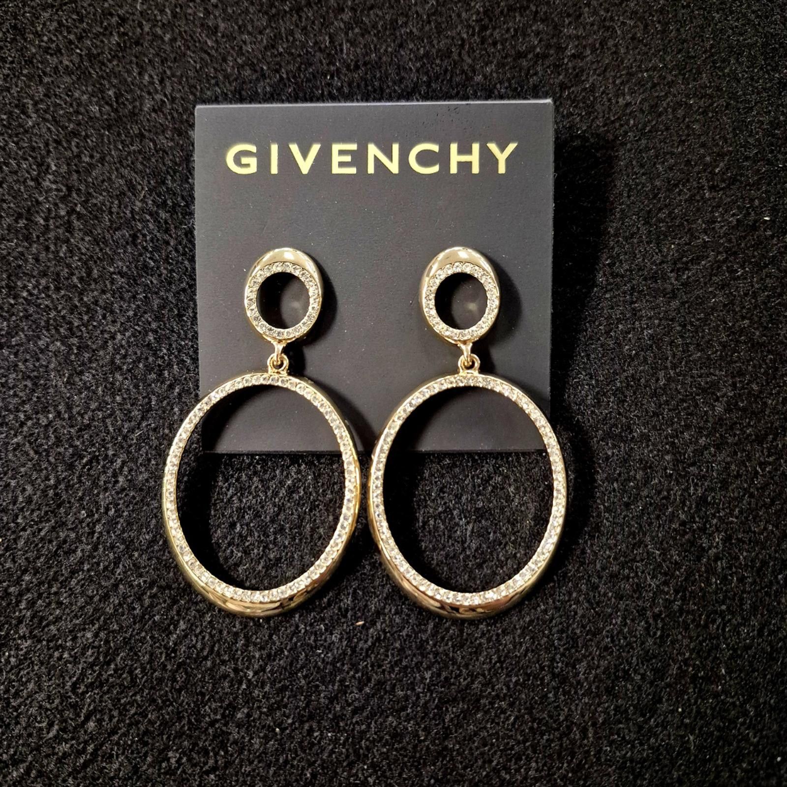 Givenchy Givenchy Pave Crystal Open Drop Statement Earrings Size ONE SIZE - 2 Thumbnail