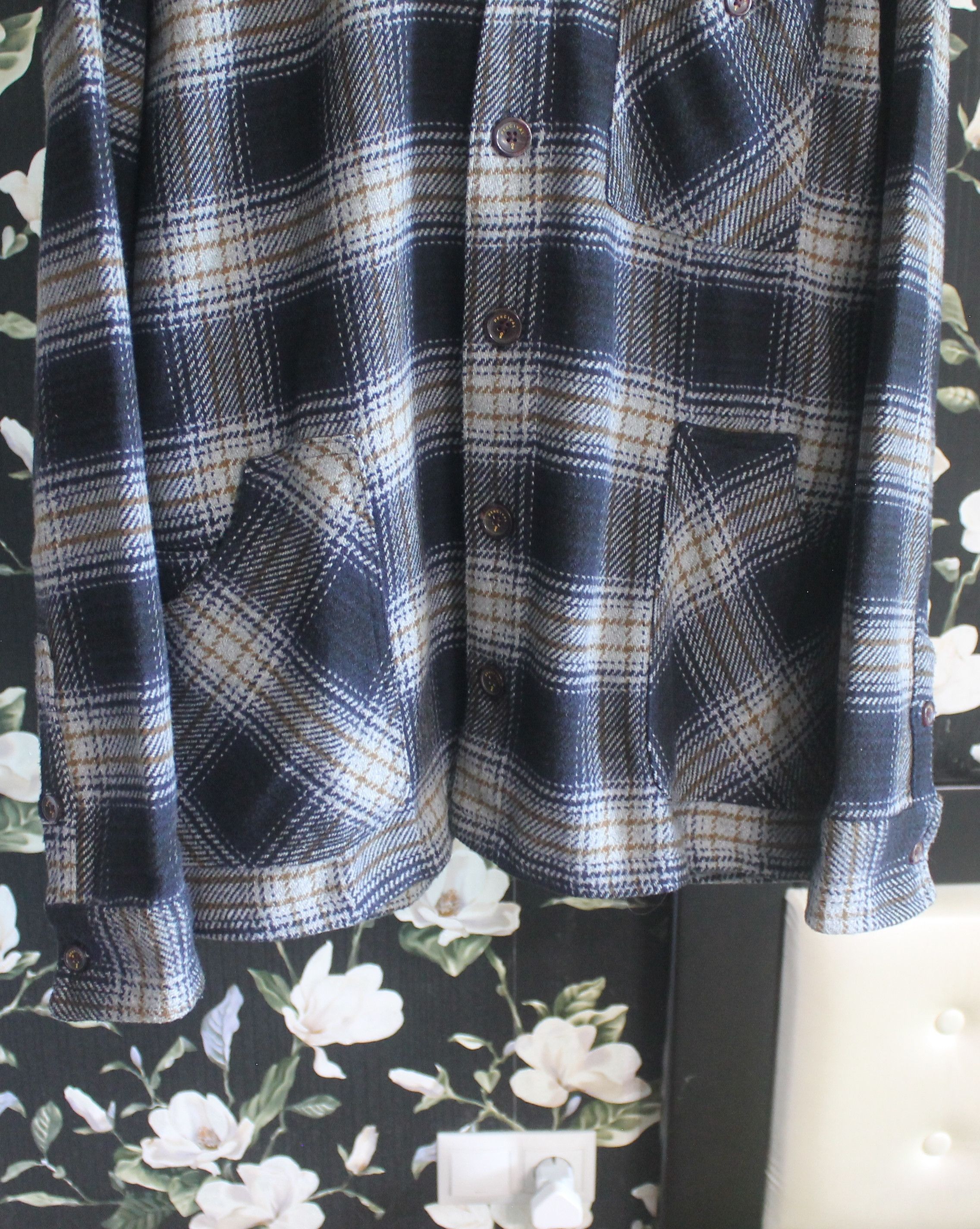Percival PERCIVAL Checked Overshirt Jacket Collar Shacket Size US XL / EU 56 / 4 - 3 Thumbnail