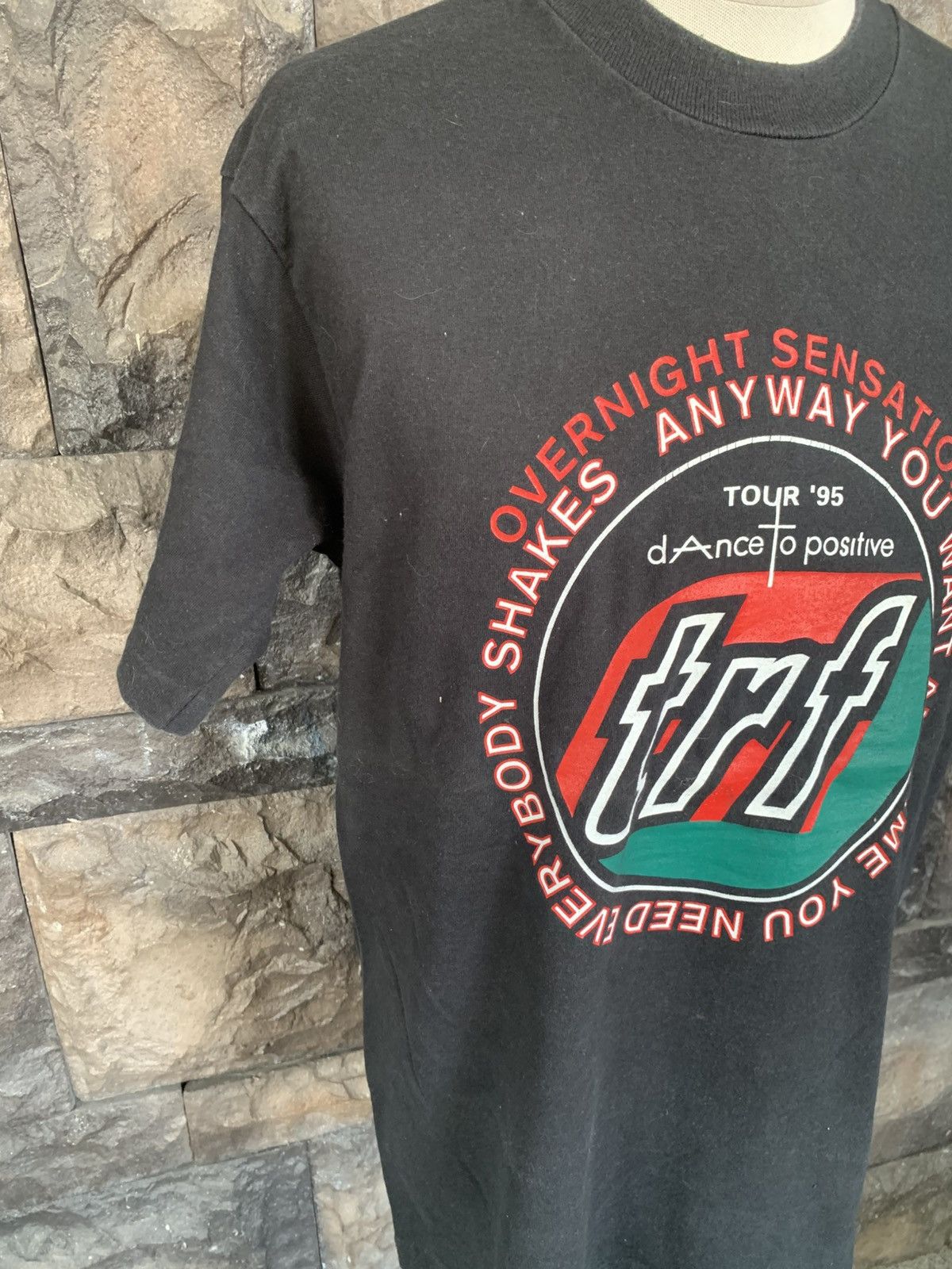 Band Tees Vintage 90s TRF Dance To Positive Techno Japan T shirt Size US L / EU 52-54 / 3 - 4 Thumbnail