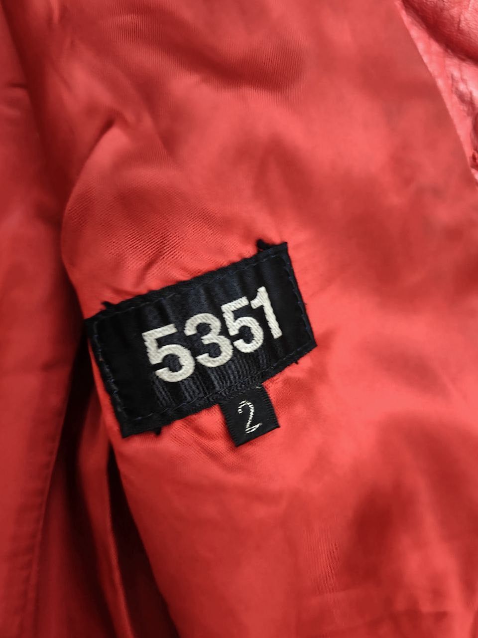 5351 POUR LES HOMMES Rare 5351 Pour Les Hommes Red Leather Jacket Size US S / EU 44-46 / 1 - 7 Thumbnail