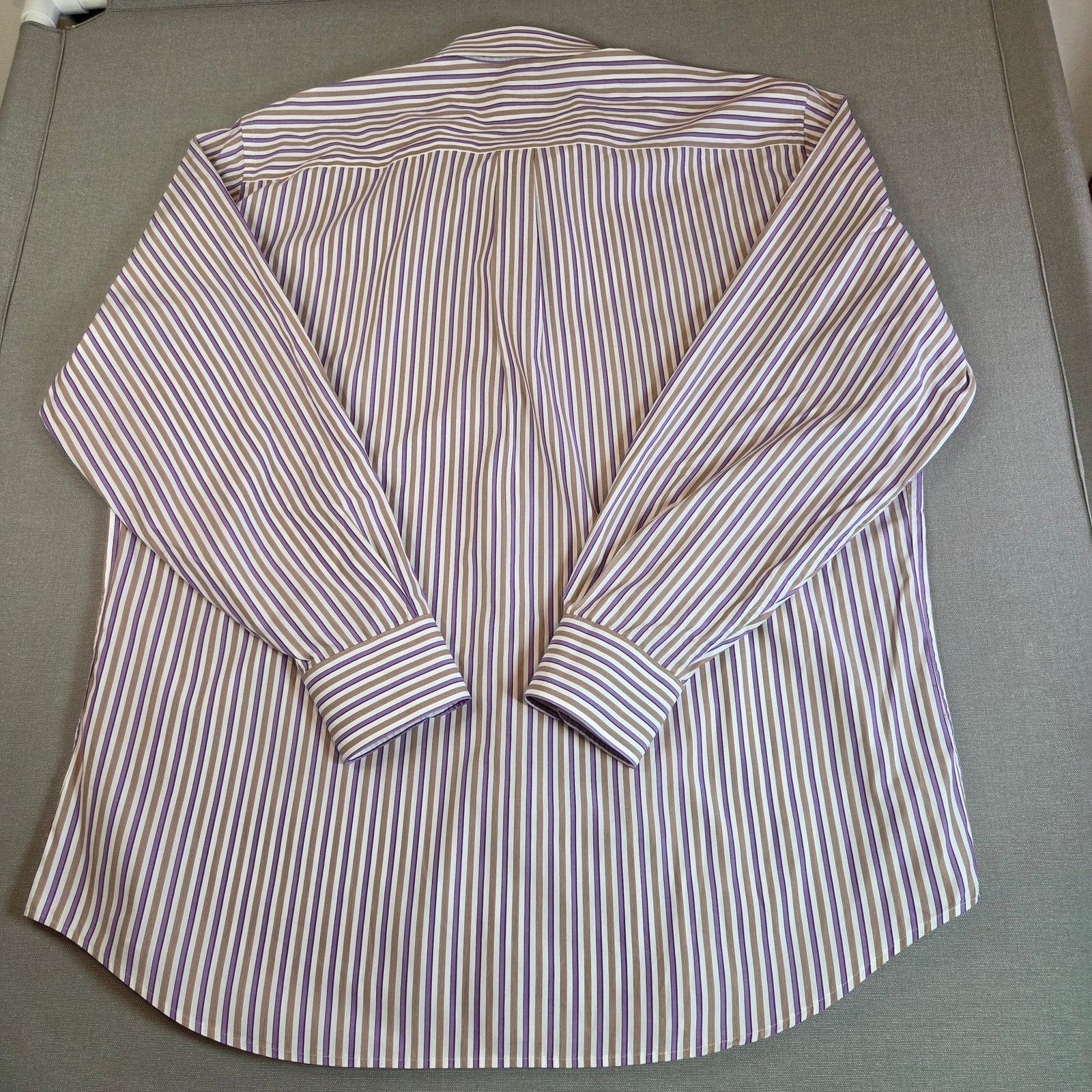 Peter Millar Peter Millar XL Cotton Stripe Button Down Shirt Size US XL / EU 56 / 4 - 2 Thumbnail