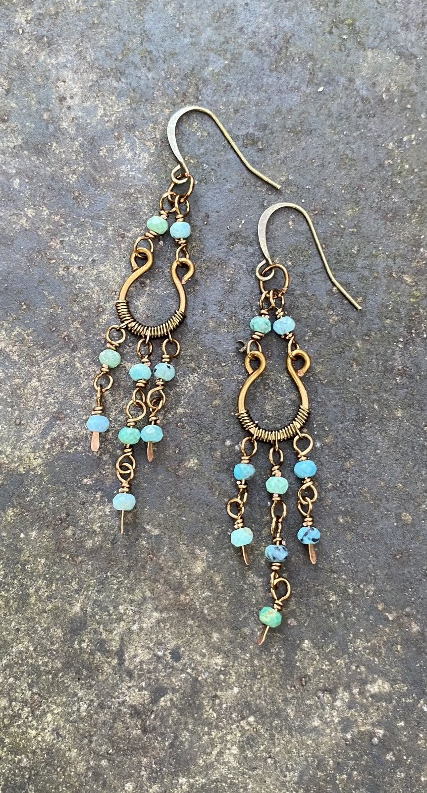 Handmade Turquoise Chandeliers Size ONE SIZE - 3 Thumbnail