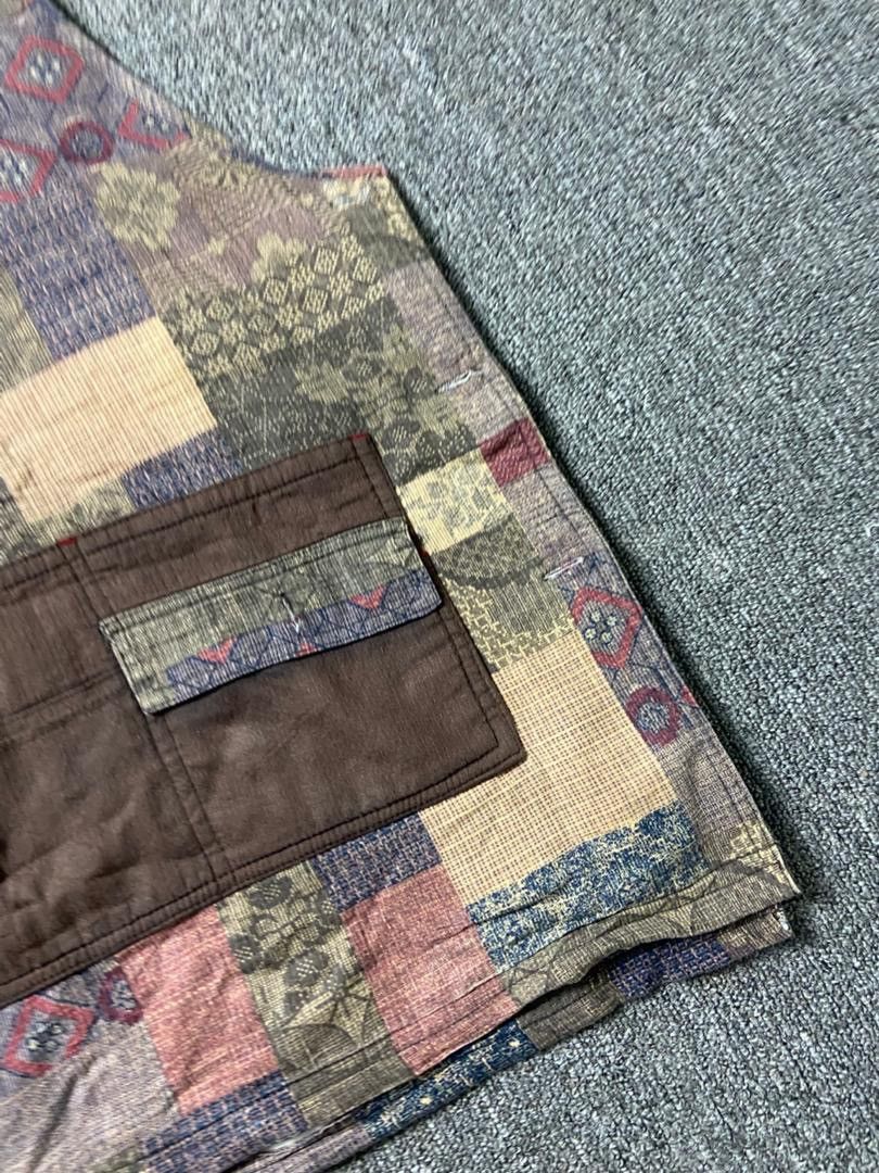 Japanese Brand Apricot Talking Brand Ethnic Patchwork Vest (187) Size M / US 6-8 / IT 42-44 - 12 Thumbnail