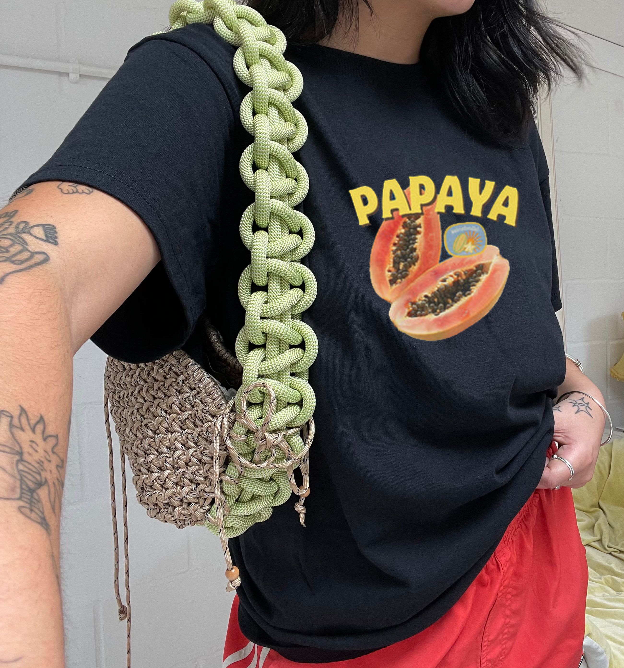 Vintage Papaya Tee – Tropical Graphic T-Shirt Size US S / EU 44-46 / 1 - 2 Thumbnail
