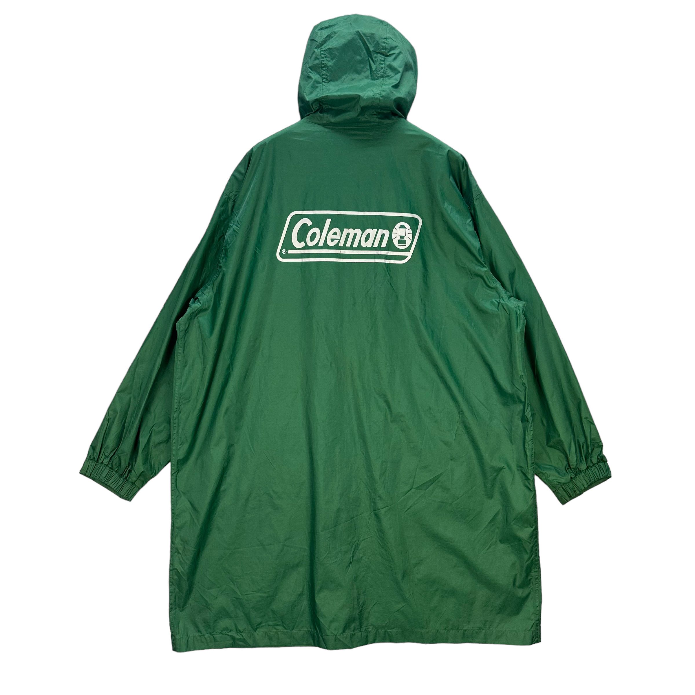 Vintage COLEMAN BIG LOGO GREEN RAIN JACKET 7469 148 Grailed