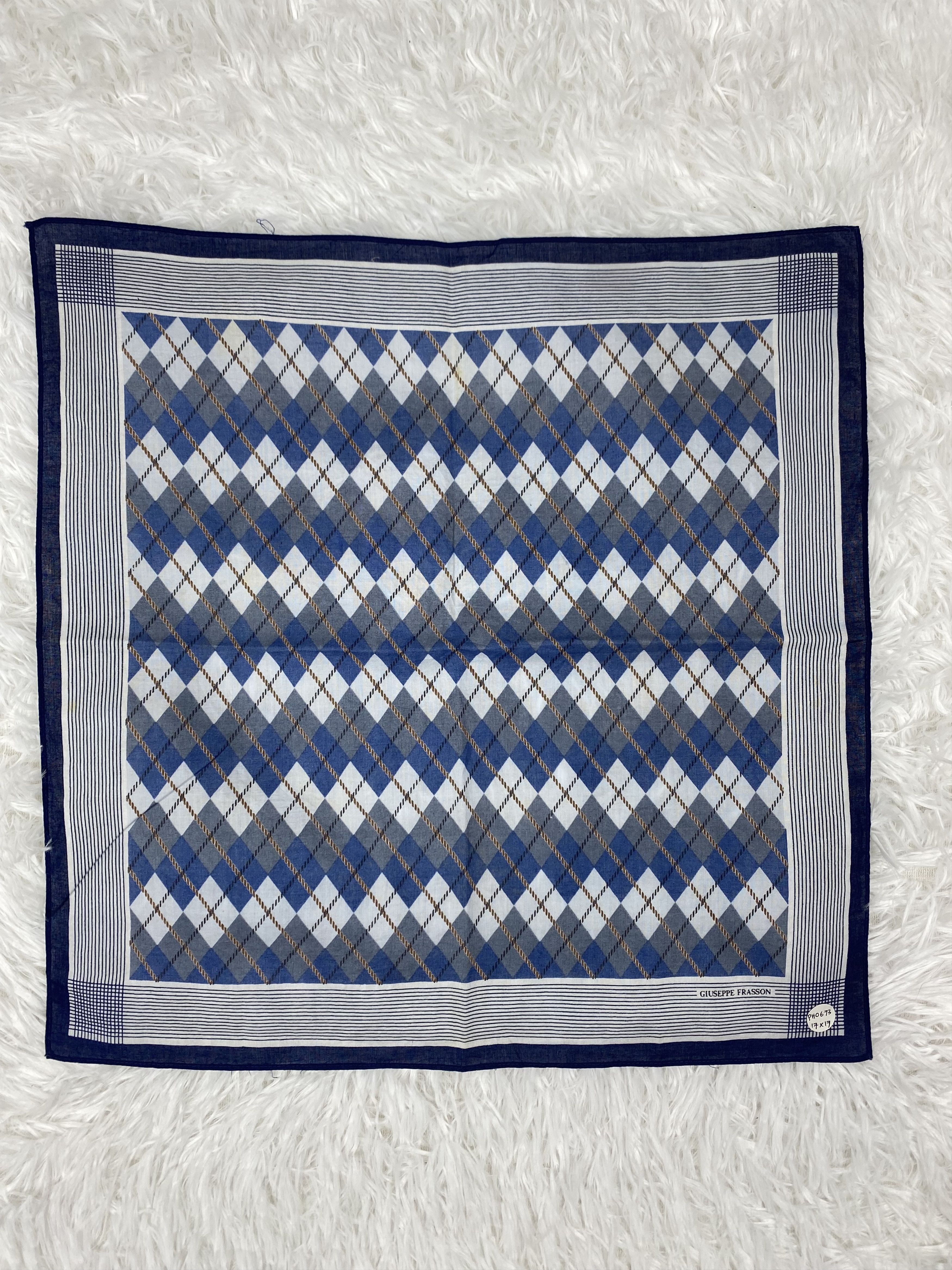 Vintage Vintage Guiseppe Fransson Handkerchief Neckerchief PH0673 Size ONE SIZE - 3 Thumbnail