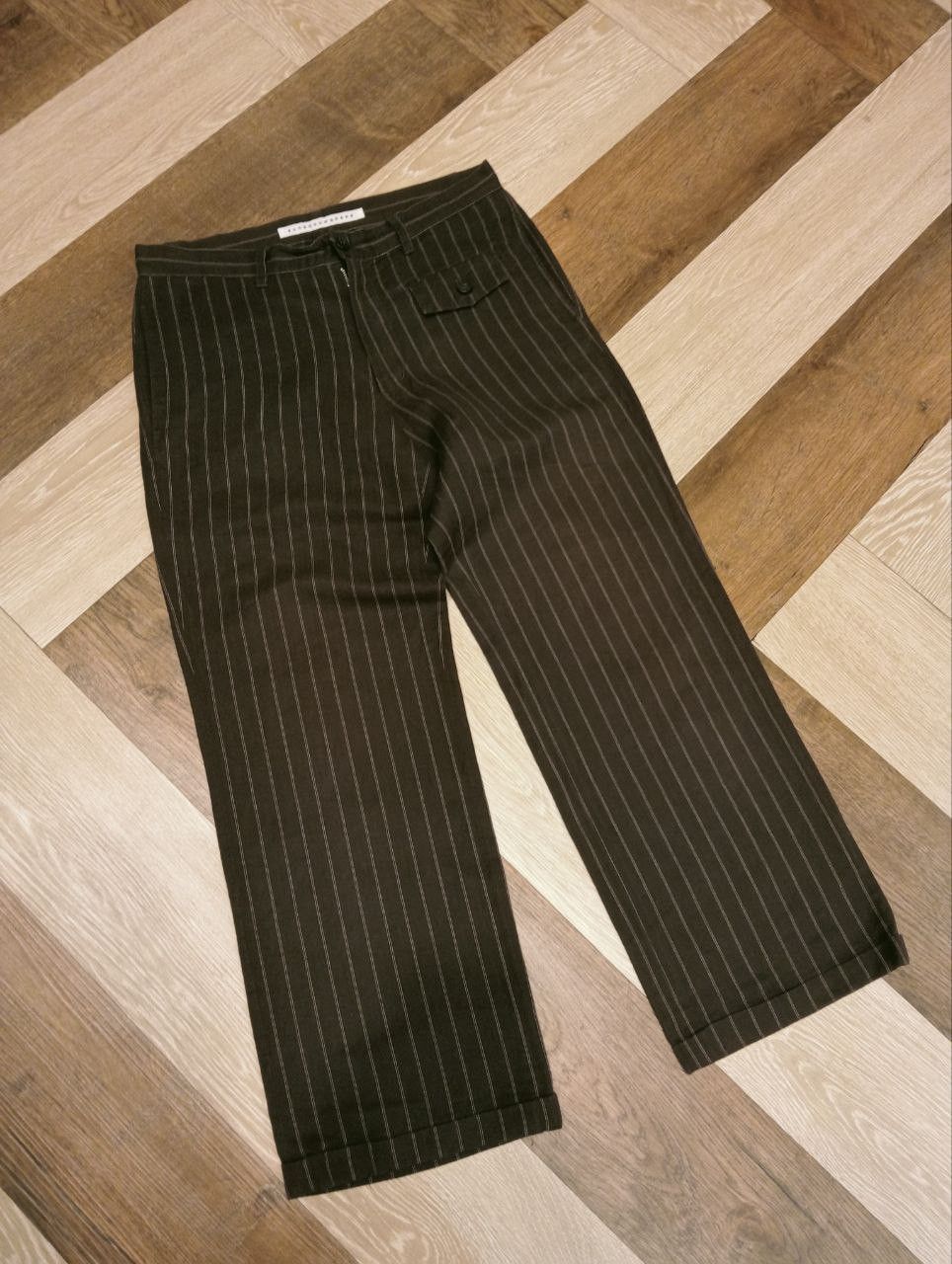 Issey Miyake VINTAGE ISSEY MIYAKE SUNAO KUWAHARA STRIPED PANTS Size 30" / US 8 / IT 44 - 2 Thumbnail