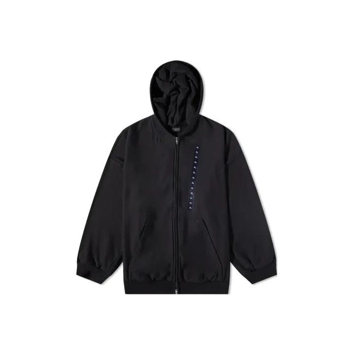 Balenciaga Balenciaga Black Zip-Up Hoodie for Men Size US S / EU 44-46 / 1 - 1 Thumbnail