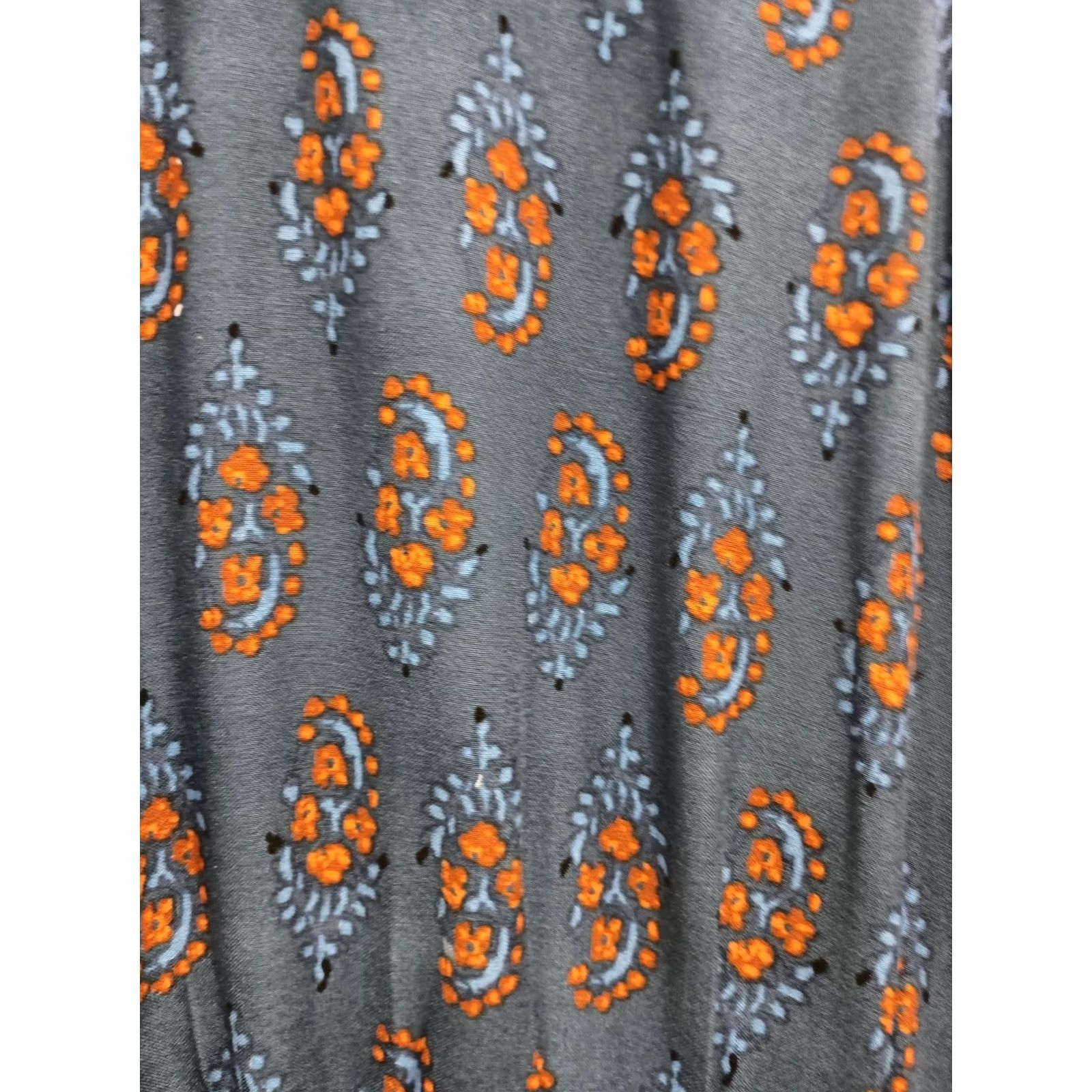 Vintage Maurices Peasant Top Size 3X Blue Floral BOHO Lace Up Sleeveless Beach Womens Size XXL / US 16-18 / IT 52-54 - 3 Thumbnail