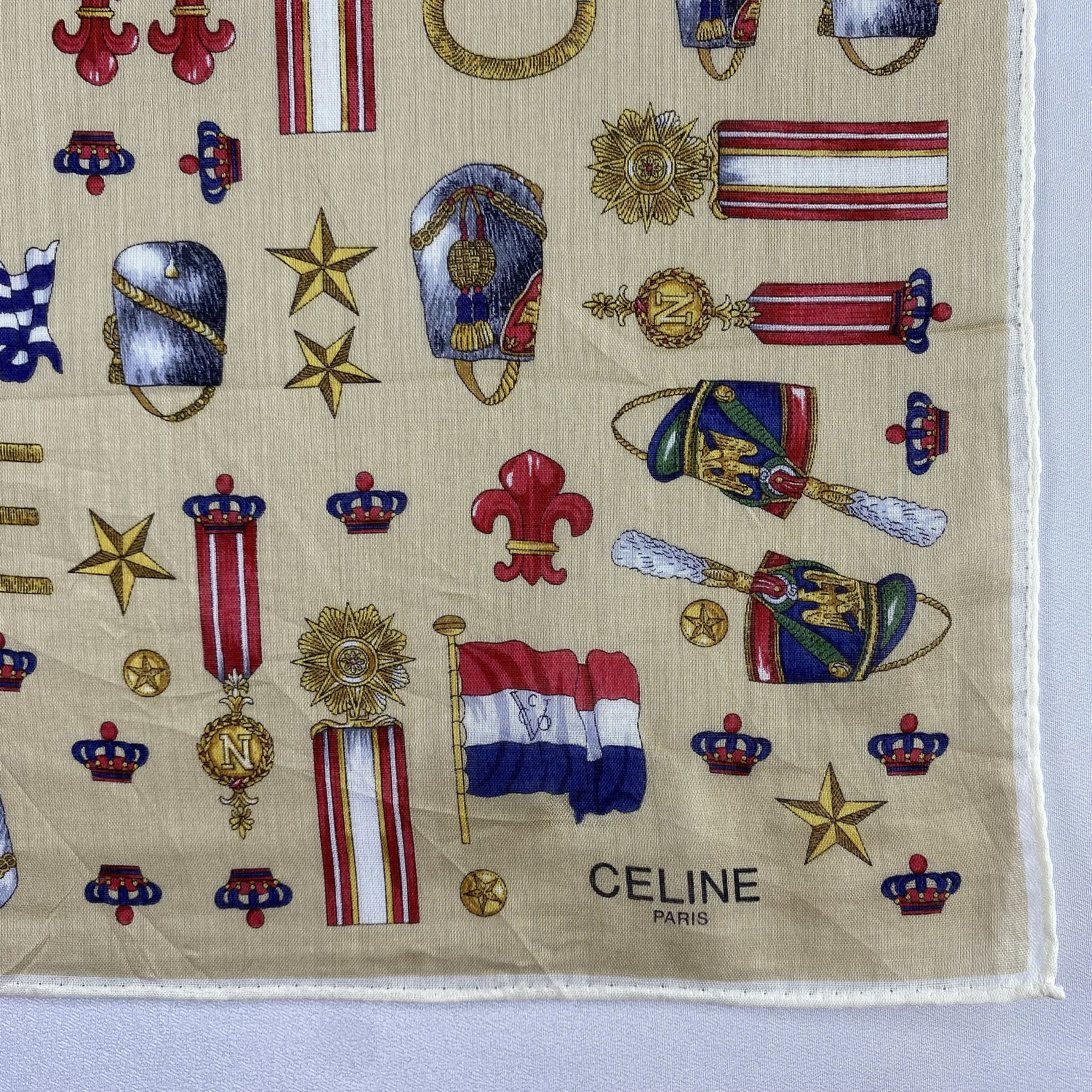 Celine × Vintage Celine Handkerchief / Neckerchief / Bandana-P1640 Size ONE SIZE - 3 Thumbnail