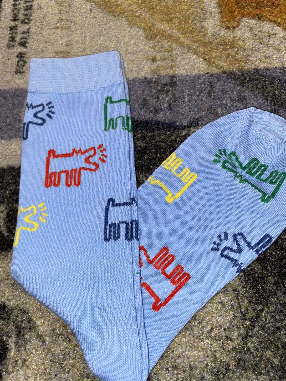 Keith Haring Keith Haring Crew Socks (1 Pair) Size ONE SIZE - 2 Thumbnail