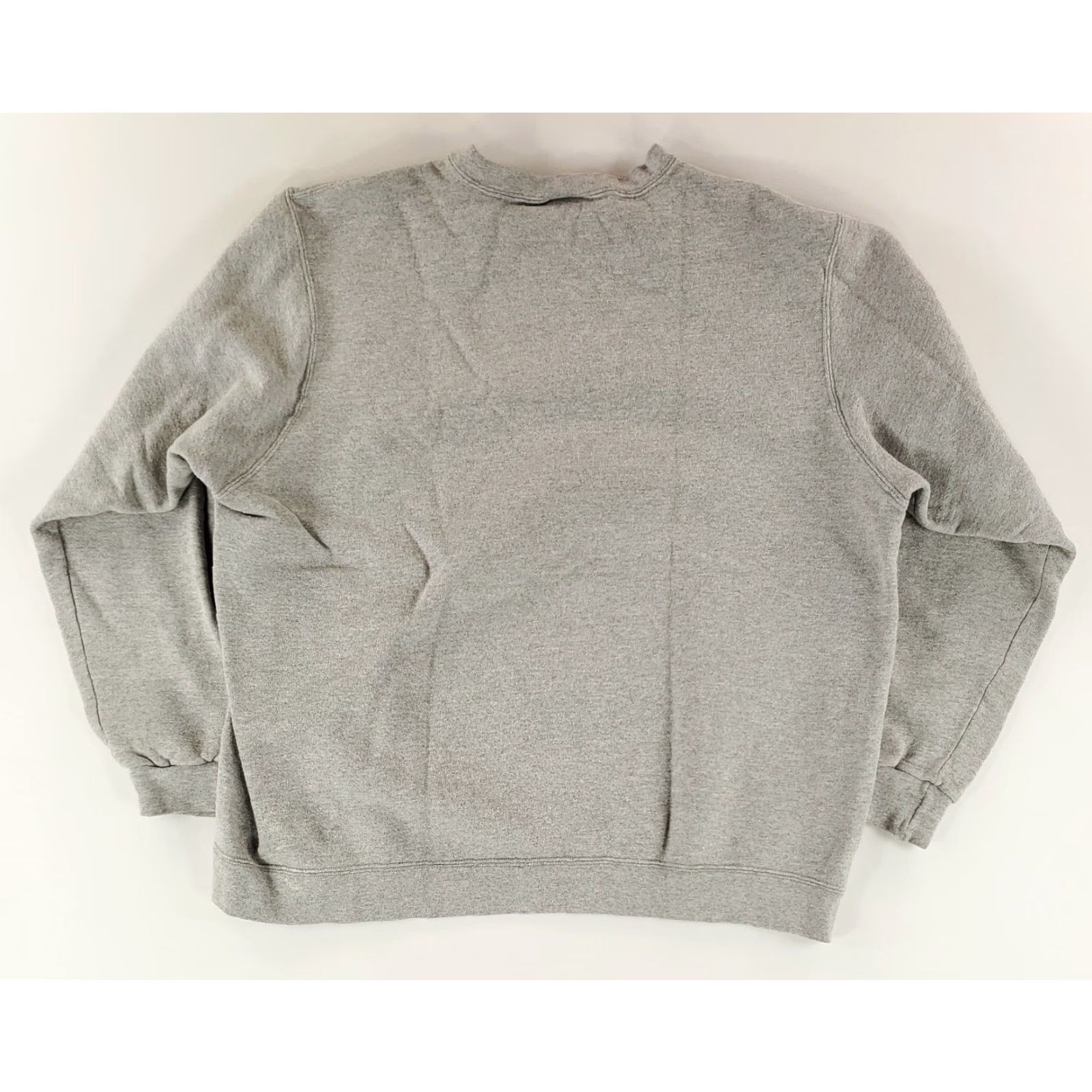 Nike VINTAGE Nike Sweatshirt Center Swoosh Gray Mens XL 90s Made USA Athletics Pullover Size US XL / EU 56 / 4 - 5 Thumbnail