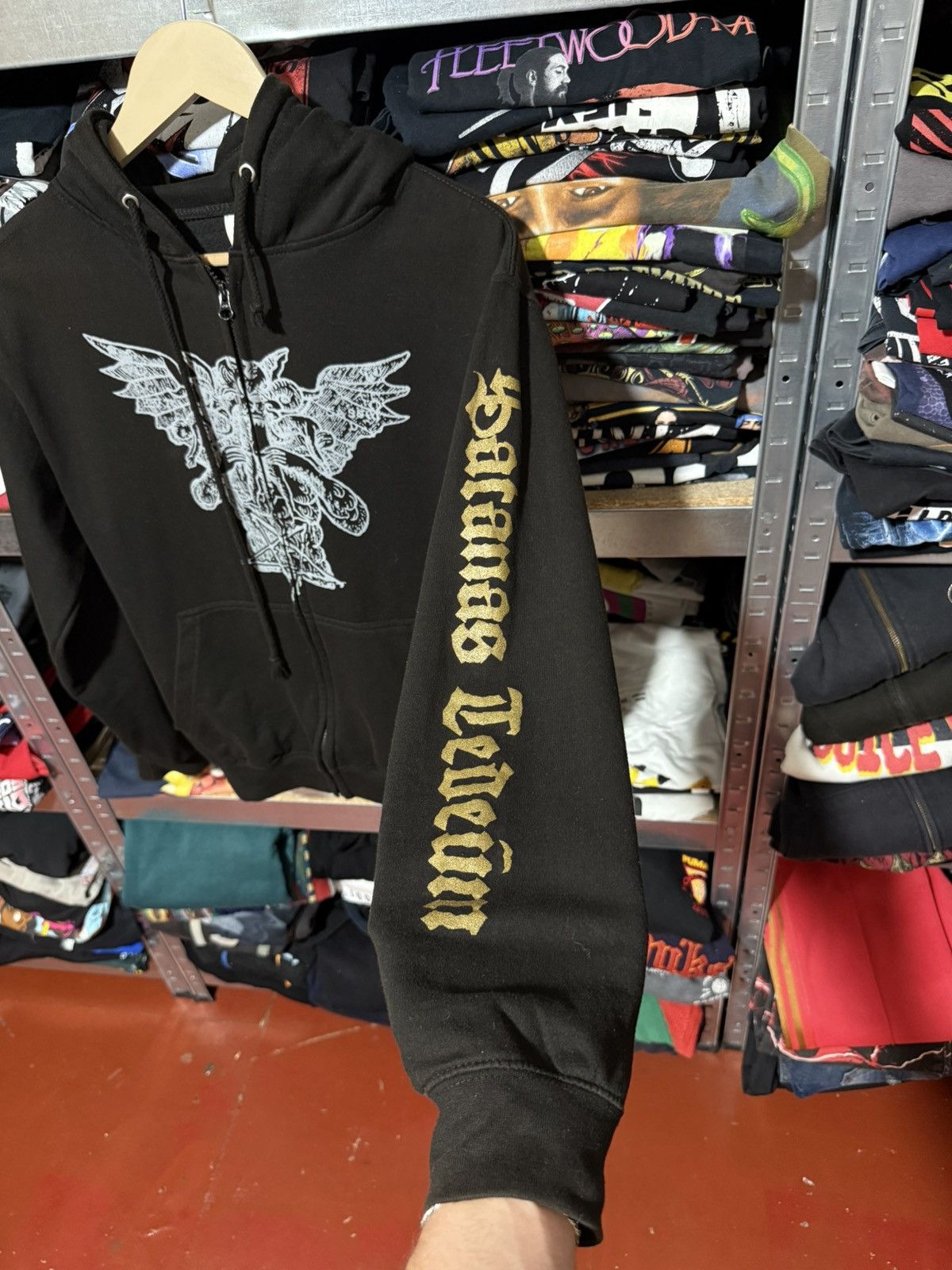 Band Tees Vintage 90s Rotting Christ Satanas Tedeum Black Metal Hoodie Size US S / EU 44-46 / 1 - 7 Thumbnail
