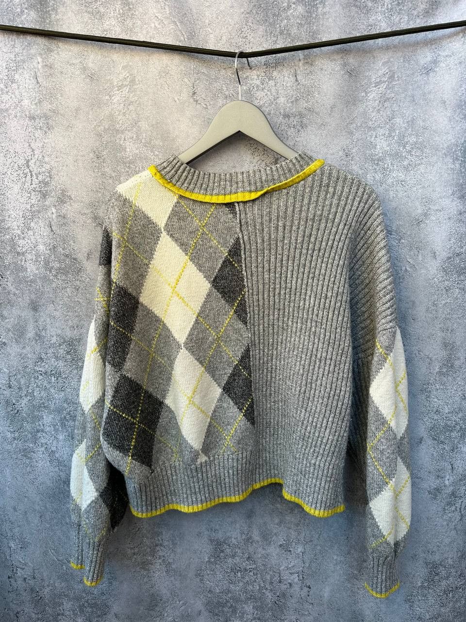 Pringle Of Scotland Pringle of Scotland x H&M Argyle Knit Sweater Oversized Size L / US 10 / IT 46 - 3 Thumbnail
