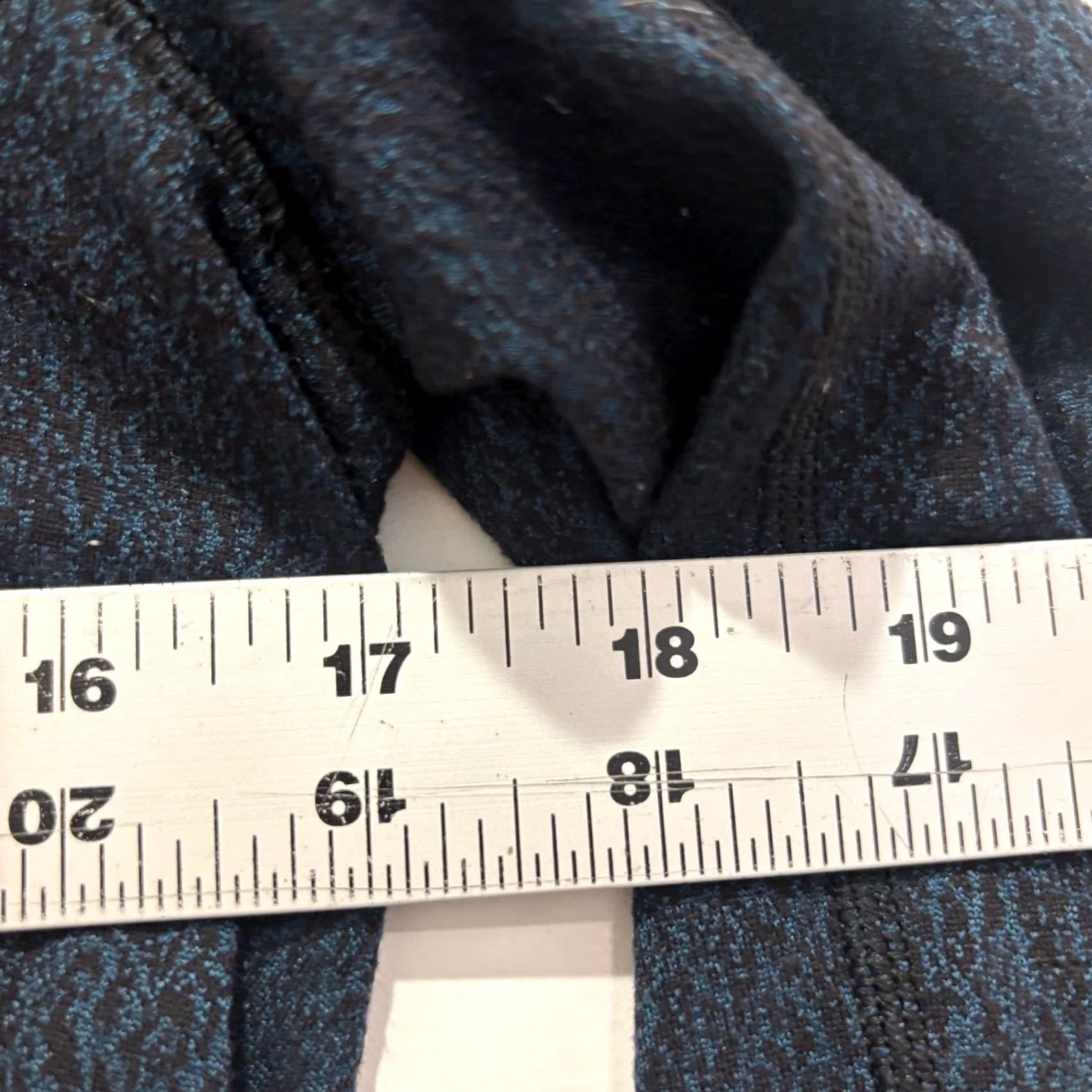 Lululemon Lululemon Athletic Top Teal Black Space Dye Pullover Size 6 Mock Neck Thumbholes Size M / US 6-8 / IT 42-44 - 5 Thumbnail
