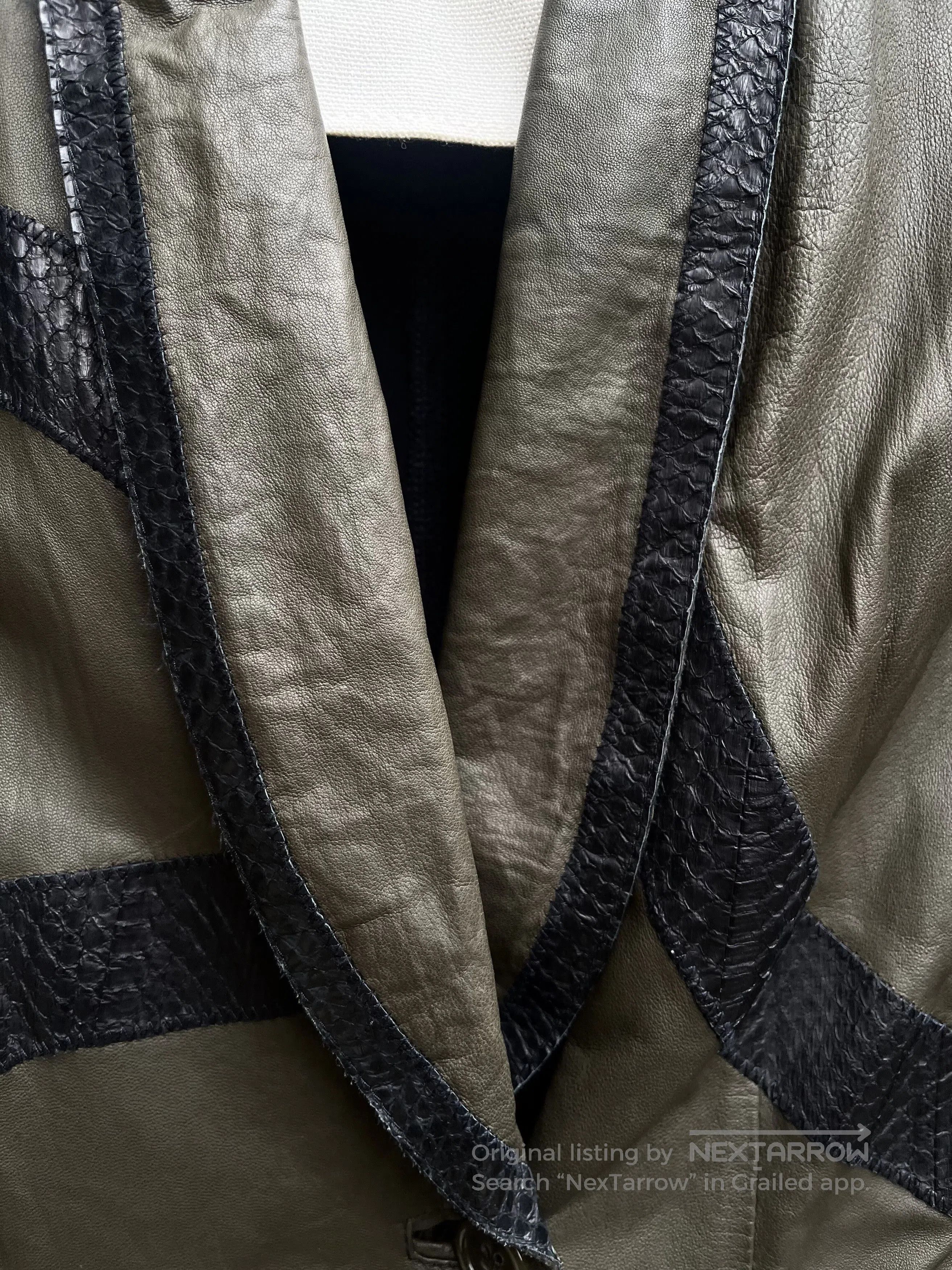 Share Spirit Homme snake skin leather jacket. Size US M / EU 48-50 / 2 - 8 Thumbnail