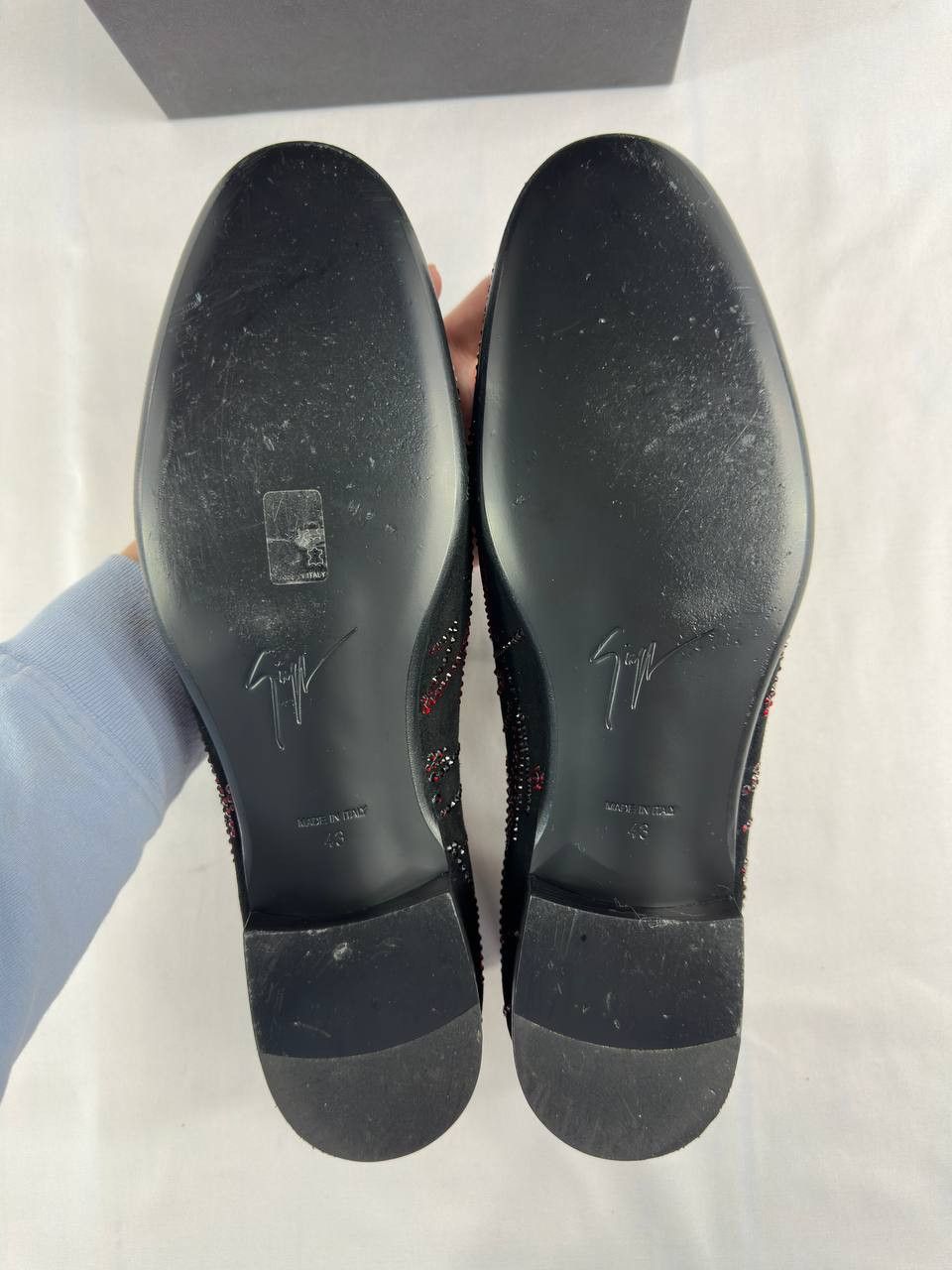Giuseppe Zanotti Giuseppe Zanotti G-Glam Crystal Logo Loafer Size US 10 / EU 43 - 11 Thumbnail