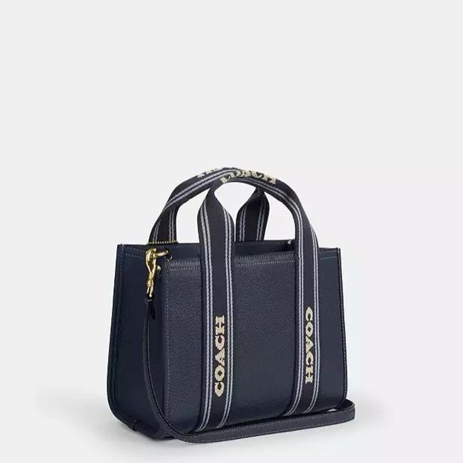 Coach NWT Coach Smith Tote Bag 24 CBH14 Gold/Denim leather Size ONE SIZE - 9 Thumbnail