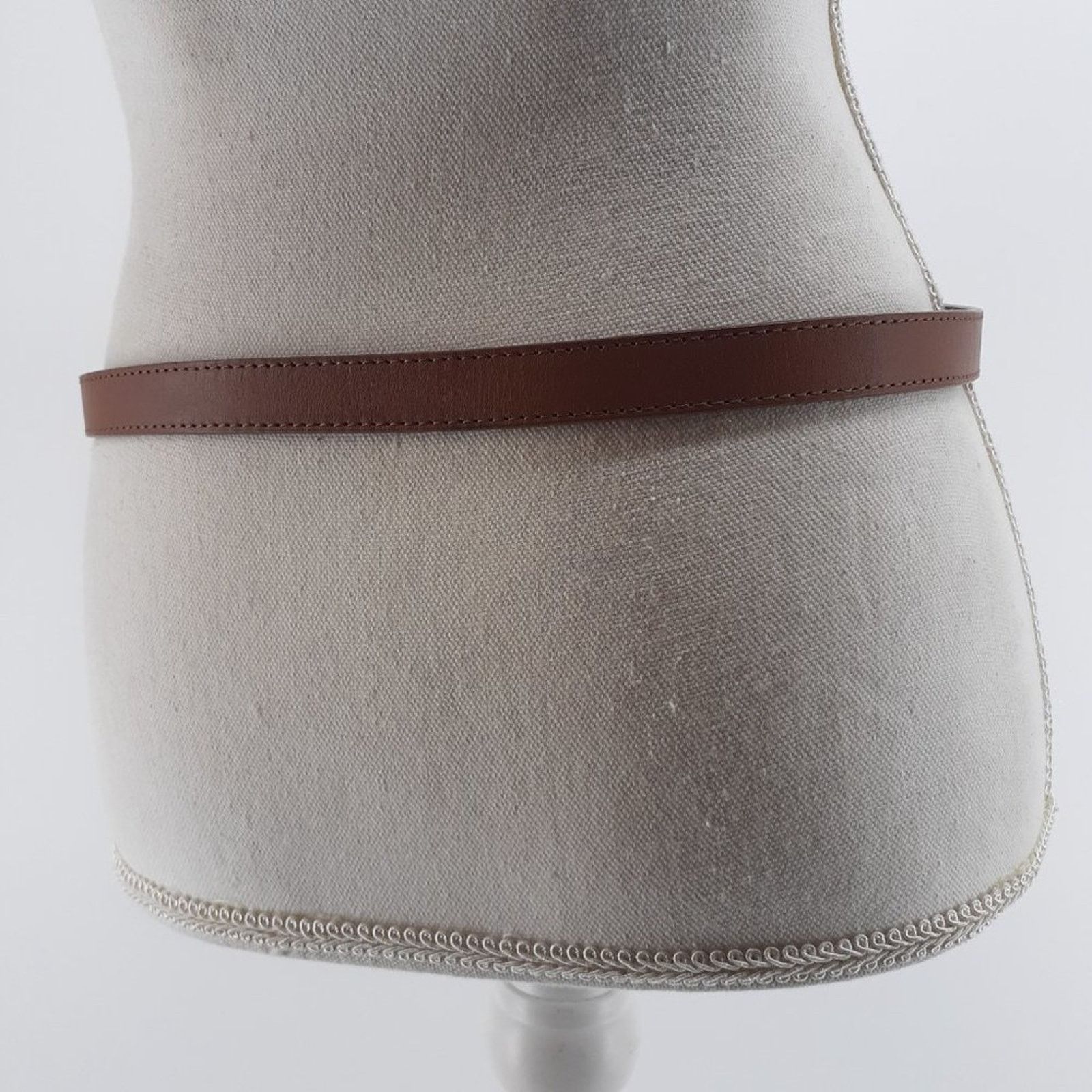 Gap Gap Women Size Small Belt Skinny Two Tone Brown Pink Leather Size ONE SIZE - 9 Thumbnail