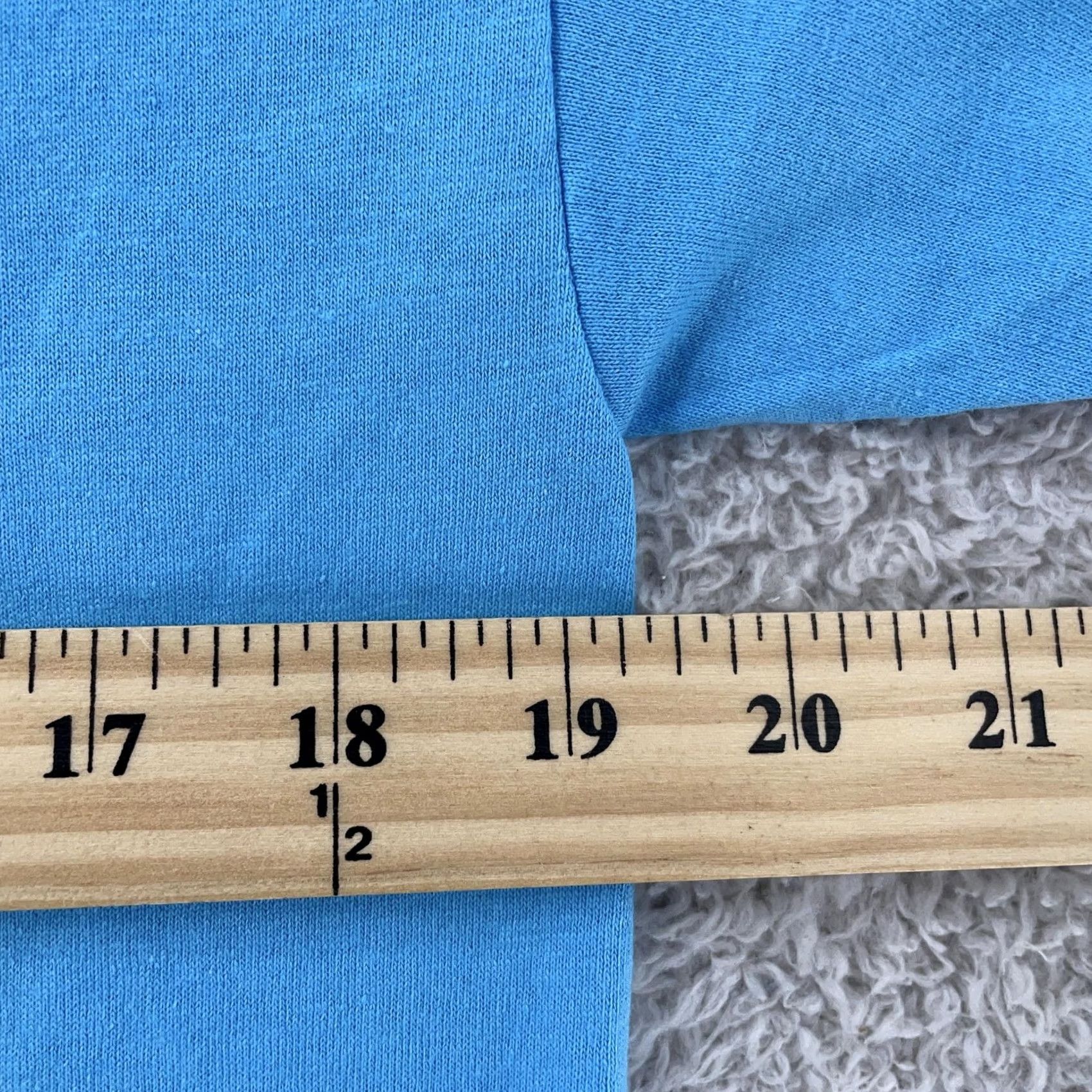Hanes VINTAGE Hanes Blank Blue Shirt Mens M 50/50 Cotton Polyester Crewneck Tee Shirt Size US M / EU 48-50 / 2 - 6 Thumbnail