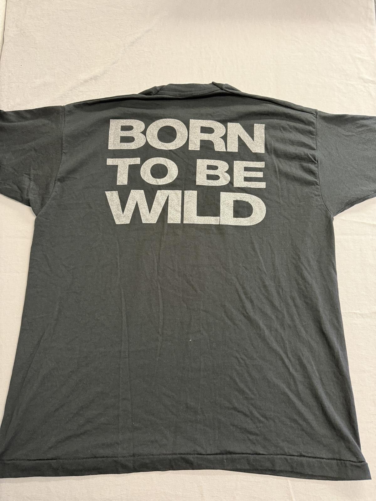 Fruit Of The Loom Vintage Biker T-shitr Born To Be Wild Hamilton Hogs XXL Size US XXL / EU 58 / 5 - 2 Thumbnail