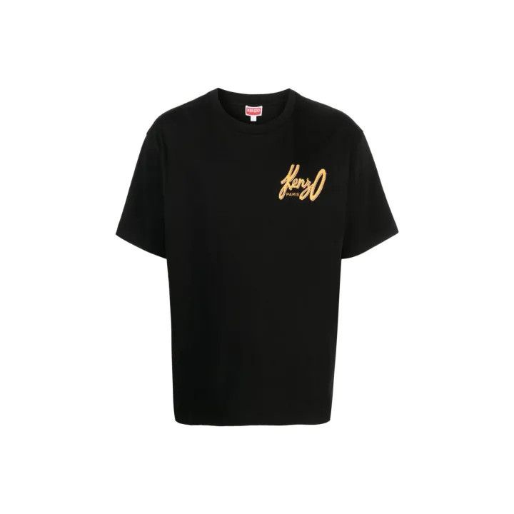 Kenzo Black Graphic Print Short Sleeve T-Shirt 0079