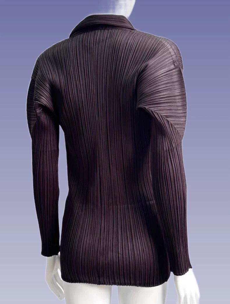 Issey Miyake Issey Miyake Pleats Please Brown Top - dmc Size US M / EU 48-50 / 2 - 1 Thumbnail
