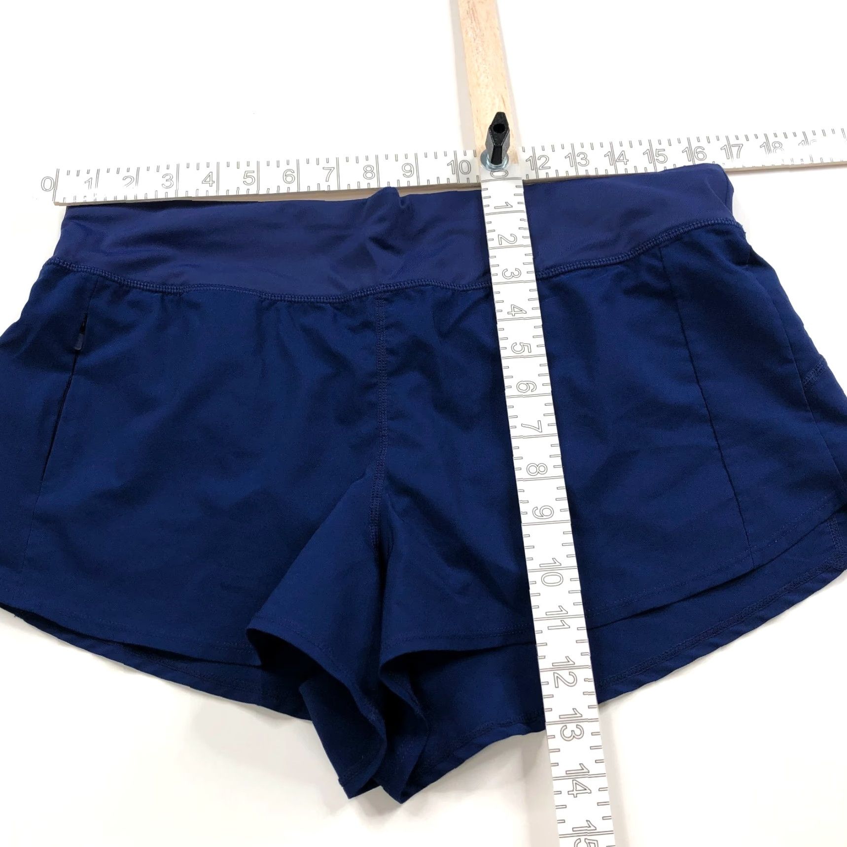 Vintage Title Nine L Large Athleisure Yoga Brief Lined Shorts Blue MINT Women Size 36" / US 14 / IT 50 - 2 Thumbnail