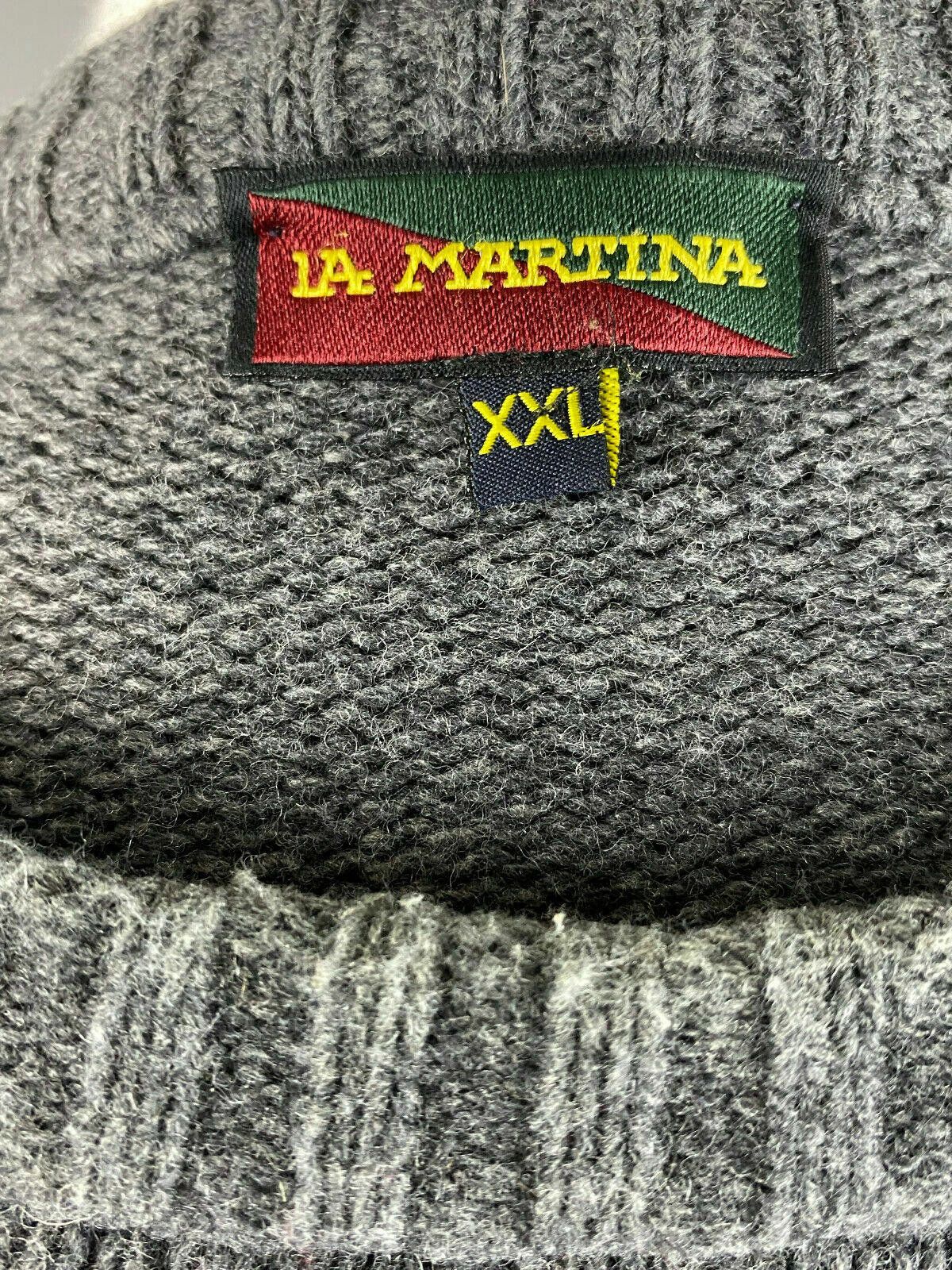 La Martina Vintage La Martina Grey Wool Knit Sweater Size XXL 2XL Size US XXL / EU 58 / 5 - 10 Thumbnail