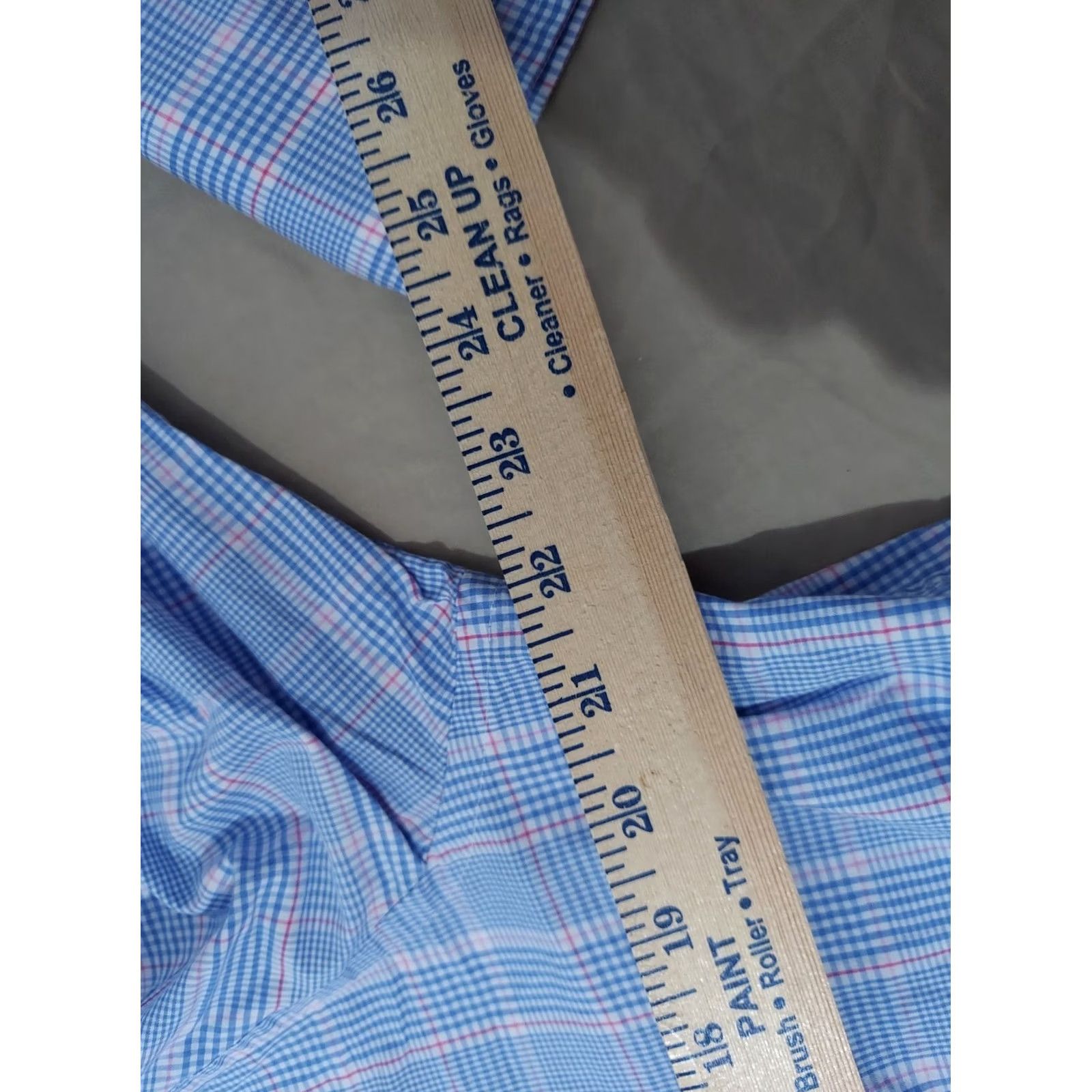 Charles Tyrwhitt Charles Tyrwhitt Mens Dress Shirt 16 35 Blue Button Cotton Size 42R - 5 Thumbnail