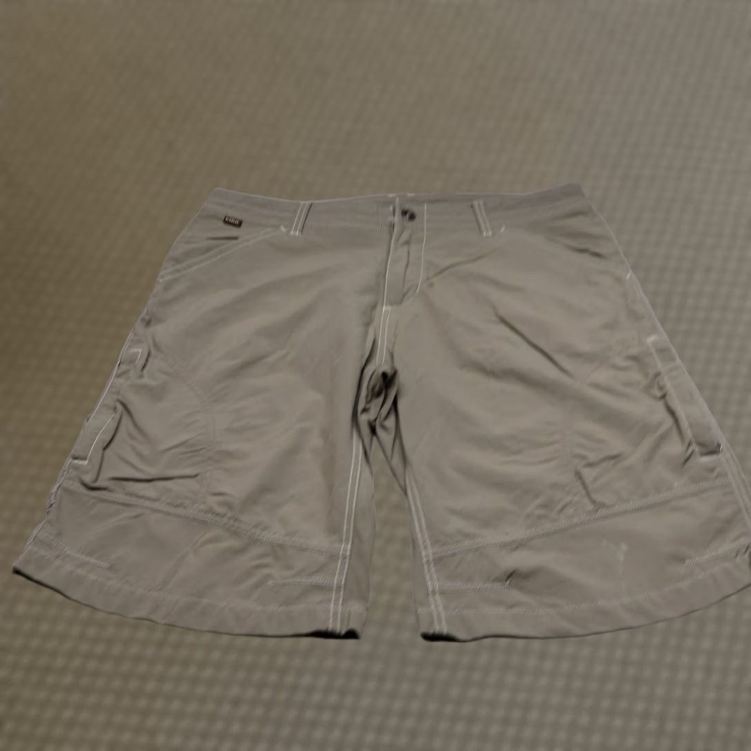 Vintage Kuhl Shorts Mens 36 Brown Renegade Cargo Stretch Hiking Casual Everyday Outdoor Crew Mens Size US 36 / EU 52 - 1 Thumbnail