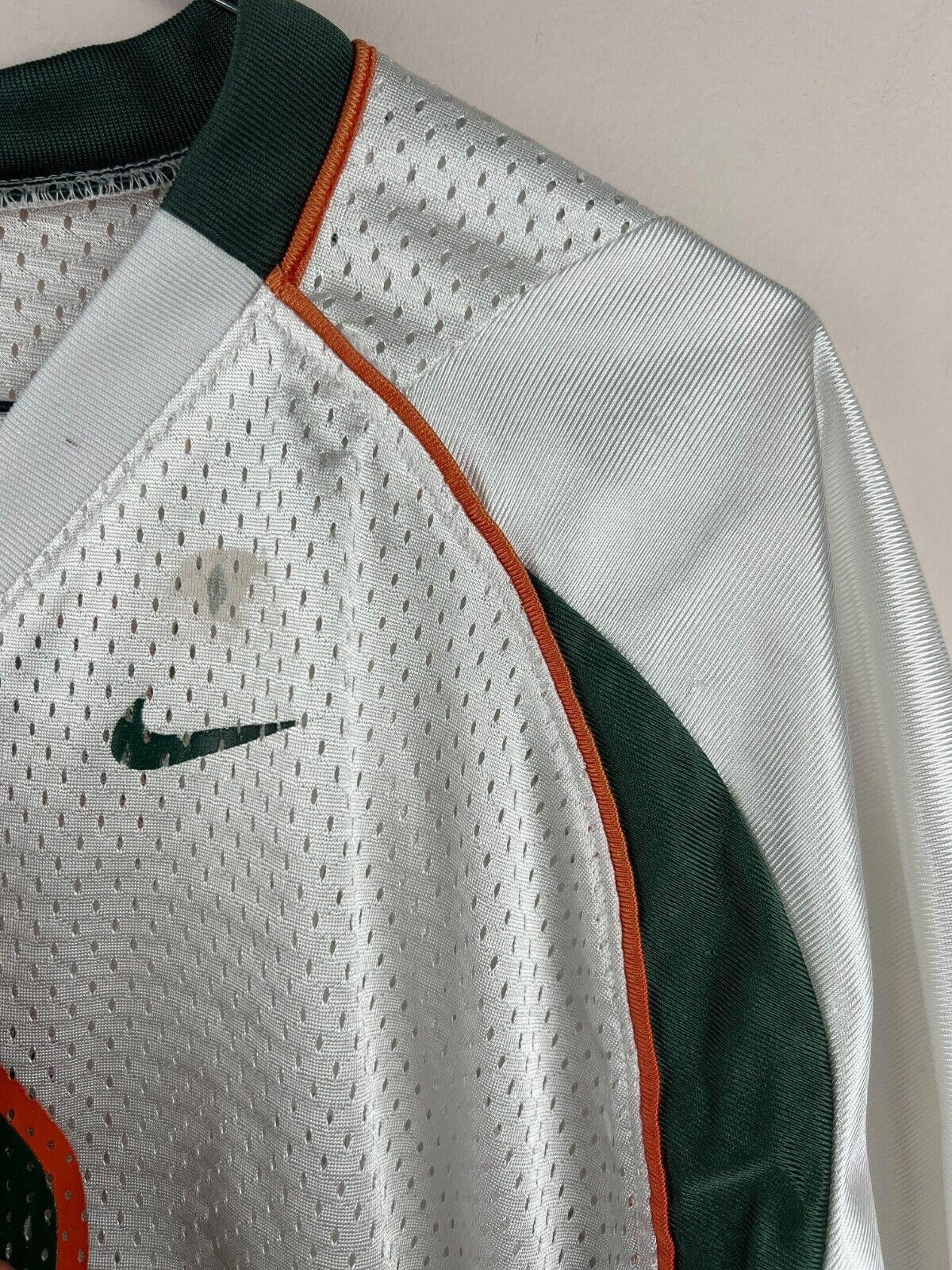 Nike Maimi Hurricanes Jersey Men's XL White Nike NCAA Football Size ONE SIZE - 9 Thumbnail