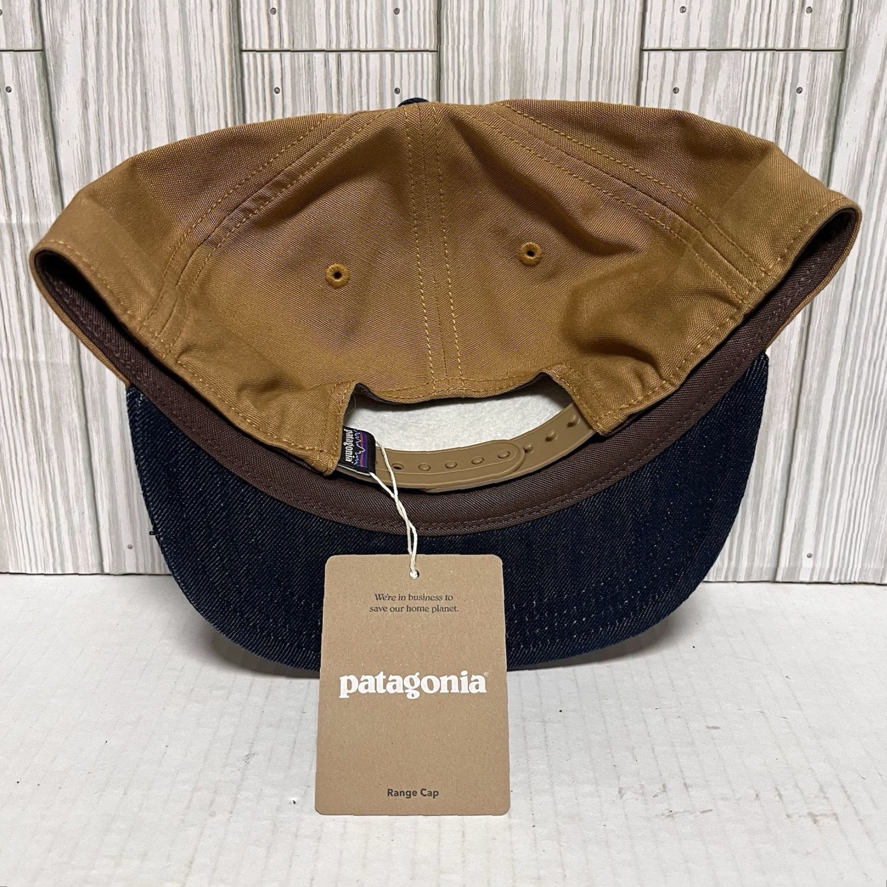 Patagonia Patagonia Hat Range Cap Snap Back Brown Tan Canvas Denim Adjustable Men’s NEW Size ONE SIZE - 5 Thumbnail