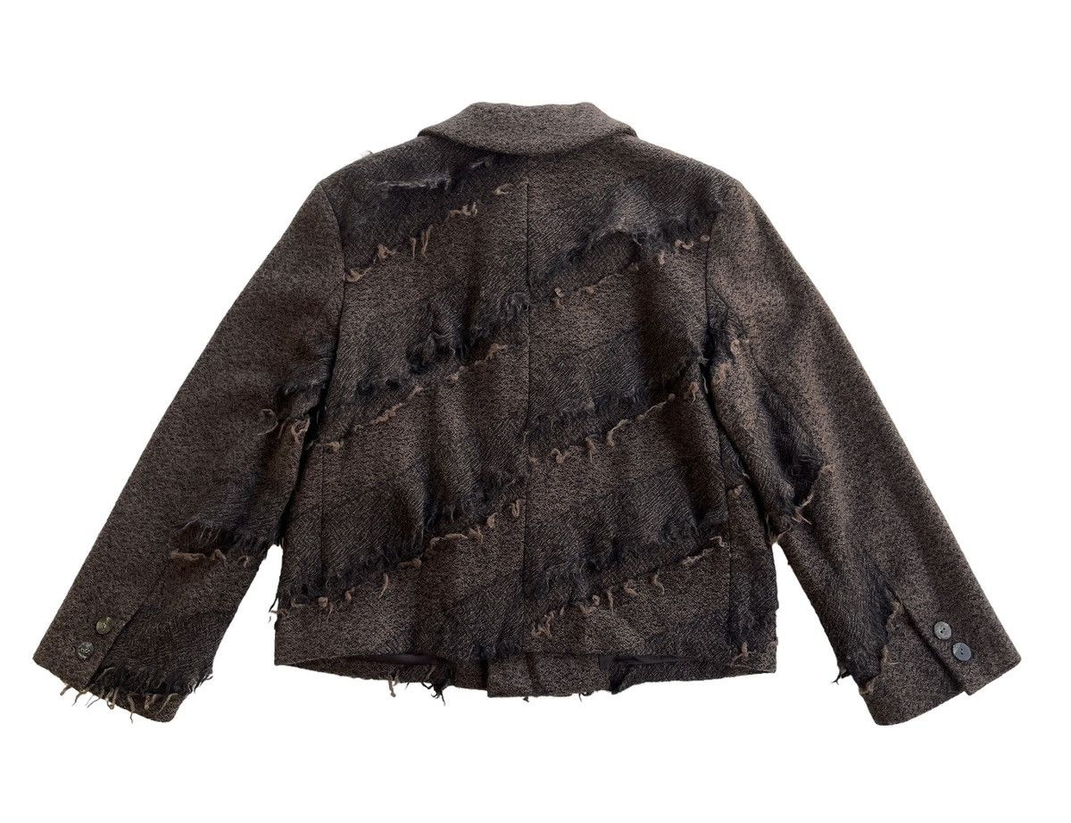 Japanese Brand 90s Worth While Reconstructed Fringles Cropped Jacket Size M / US 6-8 / IT 42-44 - 4 Thumbnail
