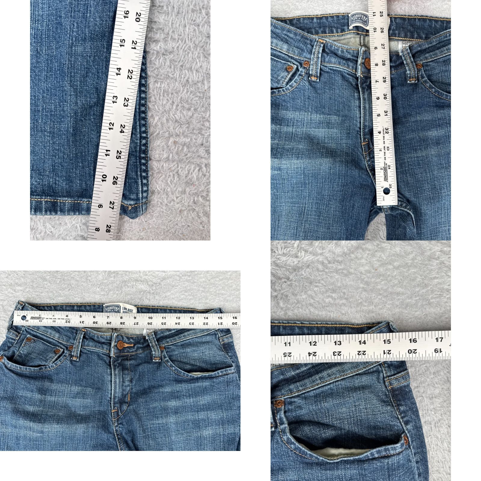 Levi's Levis Jeans Women 10 S Blue Denim Low Rise Bootcut Cotton Medium Wash 30x28 Size 32" / US 10 / IT 46 - 8 Thumbnail
