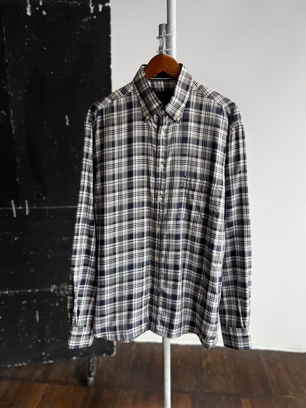 Designer × Paul & Shark Paul&Shark Yachting Mens Plaid Long Sleeve Button Shirt Size US XL / EU 56 / 4 - 1 Thumbnail