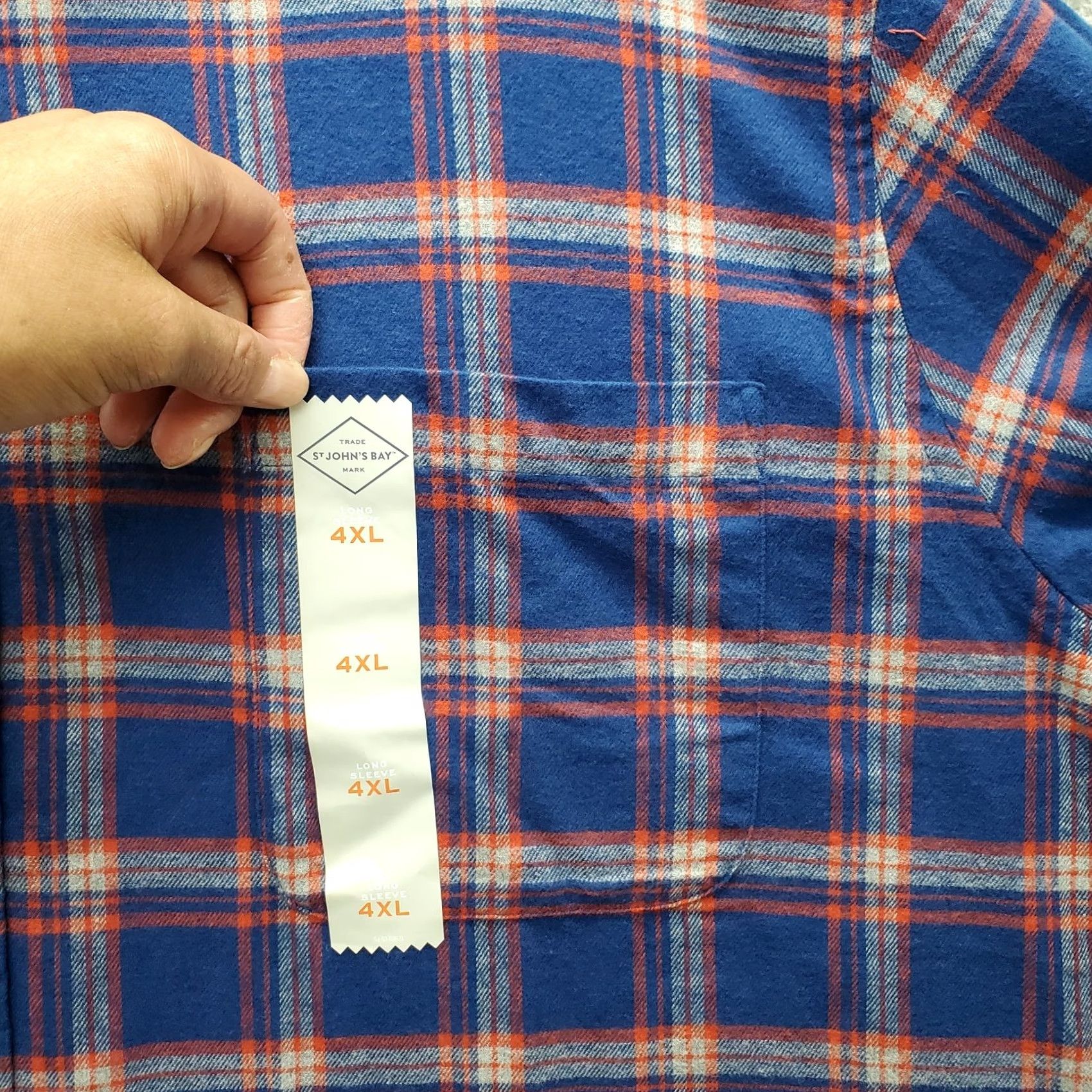 Vintage St. John's Bay Shirt Mens 4XL Multi Plaid Flannel Button-Down Classic Button Up Casual Size US XXL / EU 58 / 5 - 5 Thumbnail