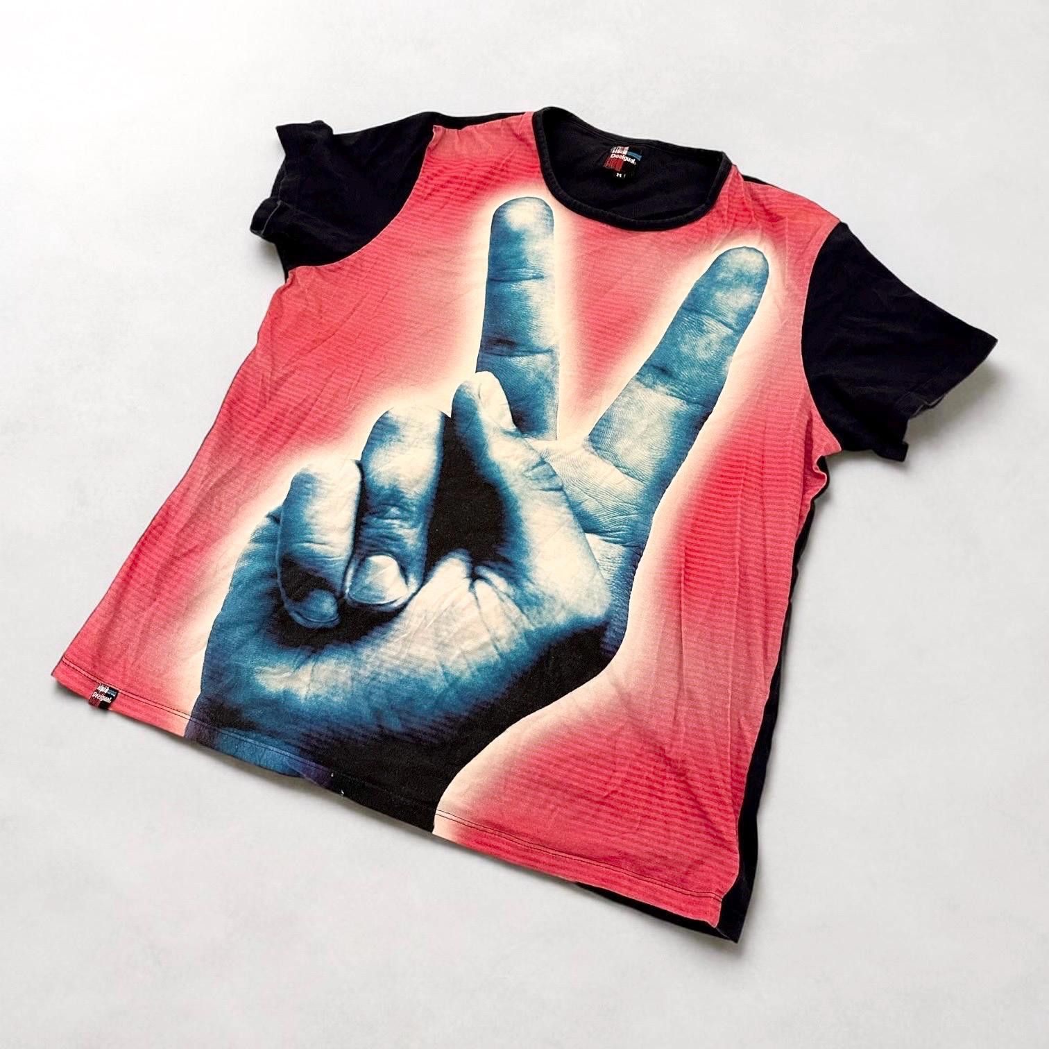 Desigual The Desigual Peace Sign Tee Size US M / EU 48-50 / 2 - 2 Thumbnail