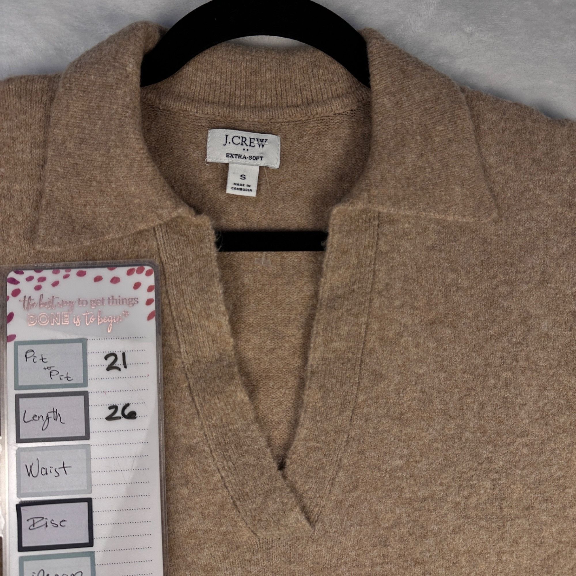 J.Crew J.Crew Womens Extra-Soft Collared V-Neck Wool Sweater Small Size S / US 4 / IT 40 - 6 Thumbnail