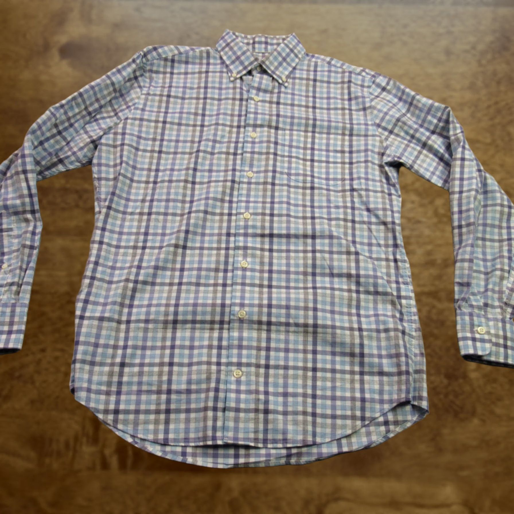 Peter Millar Peter Millar Shirt Mens MediumChecks Casual Long Sleeve Button Front Lightweight Size US M / EU 48-50 / 2 - 1 Thumbnail