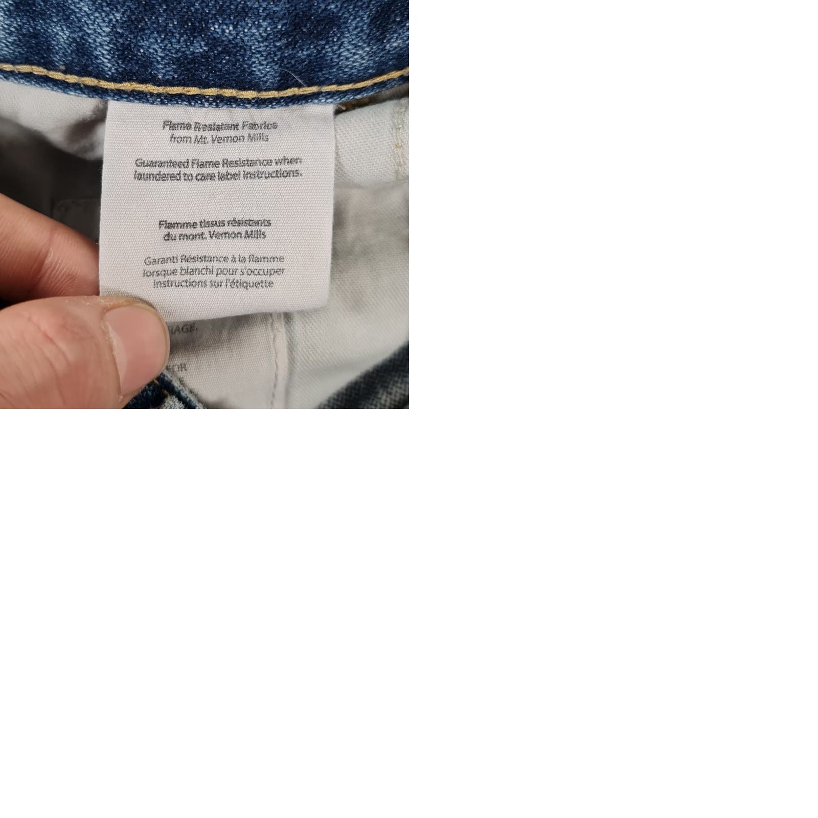 Carhartt VINTAGE Carhartt FR Mens Jeans Blue W38 L32 Fire Resistant Denim Jeans Size US 38 / EU 54 - 9 Thumbnail