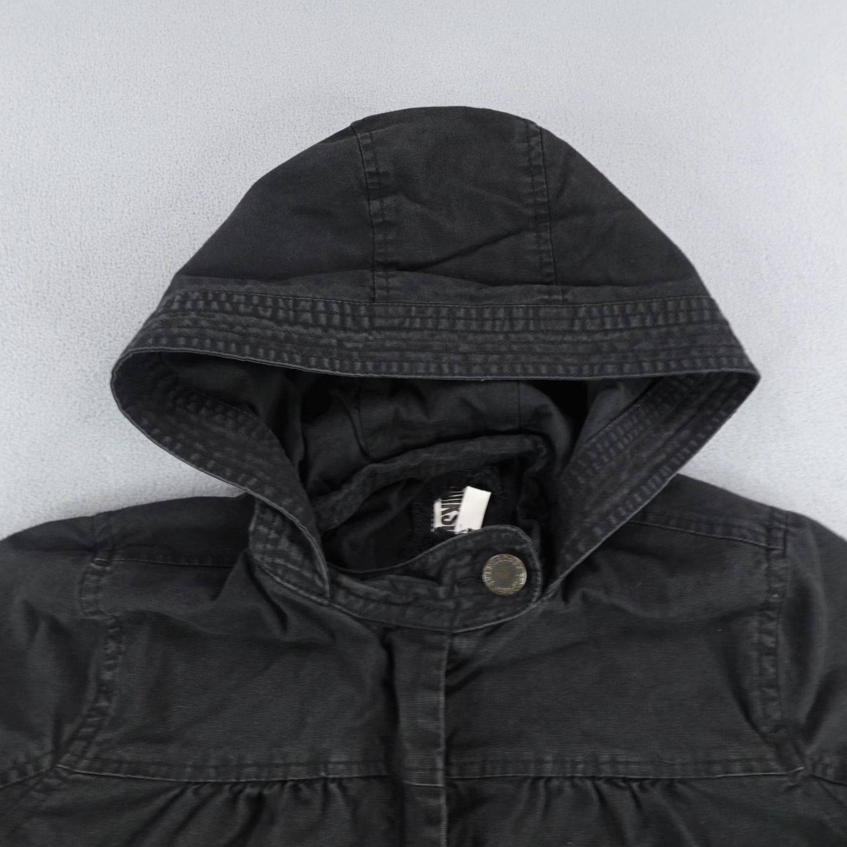 Quiksilver Quiksilver Jacket Womens XS Black Hooded Coat Field Work Full Zip Up Skate Surf Size XS / US 0-2 / IT 36-38 - 2 Thumbnail