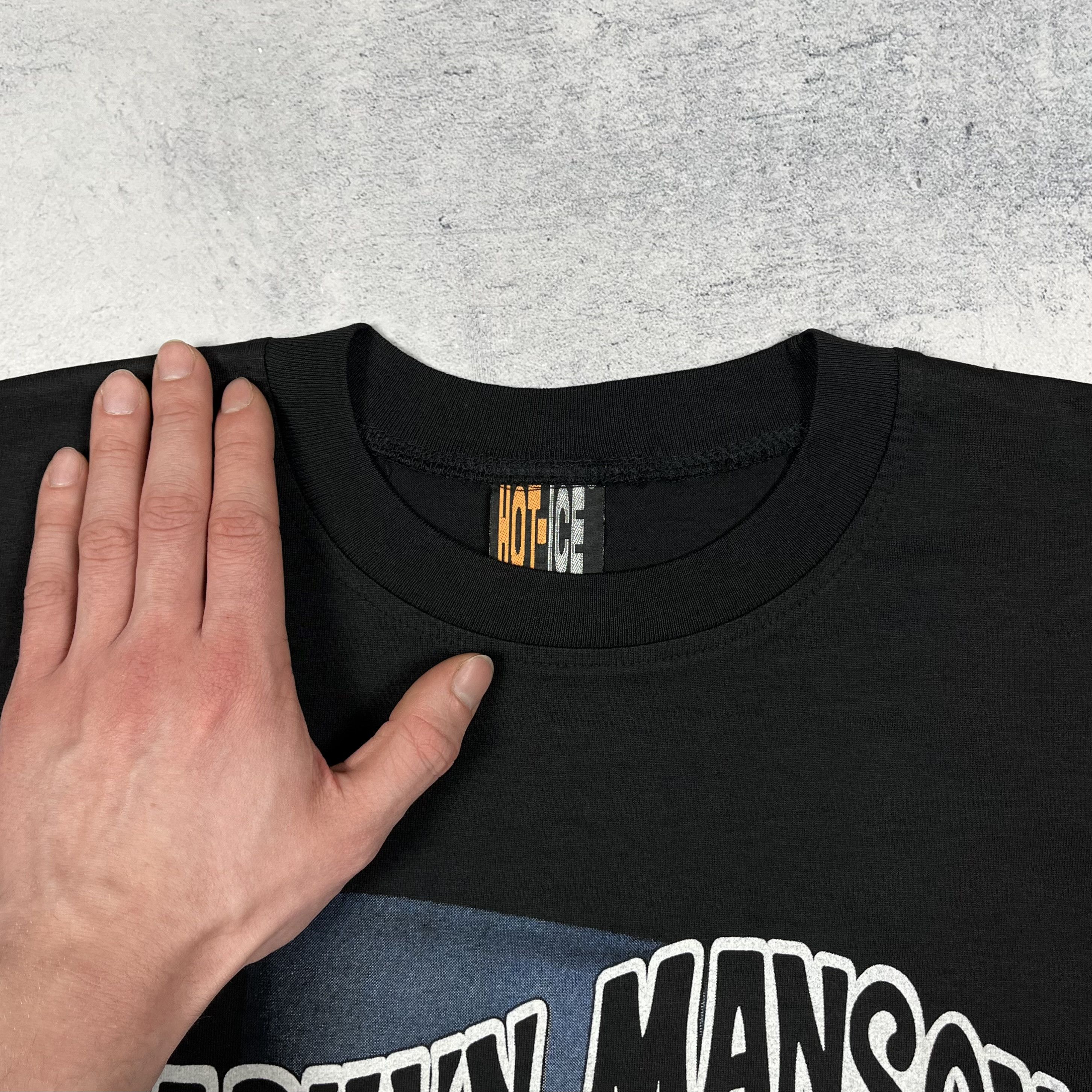 Band Tees Vintage Marilyn Manson Big Face Rare Rock Band T Shirt 90’s Size US L / EU 52-54 / 3 - 9 Thumbnail