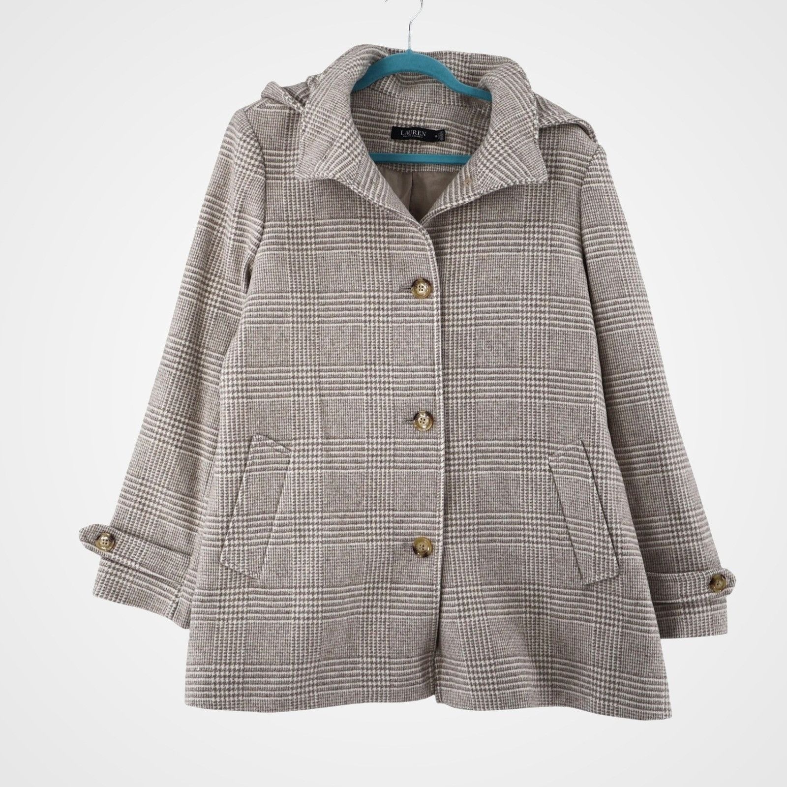 Lauren Ralph Lauren Lauren Ralph Lauren Houndstooth Wool Blend Coat Women 14 NWT Size XL / US 12-14 / IT 48-50 - 1 Thumbnail