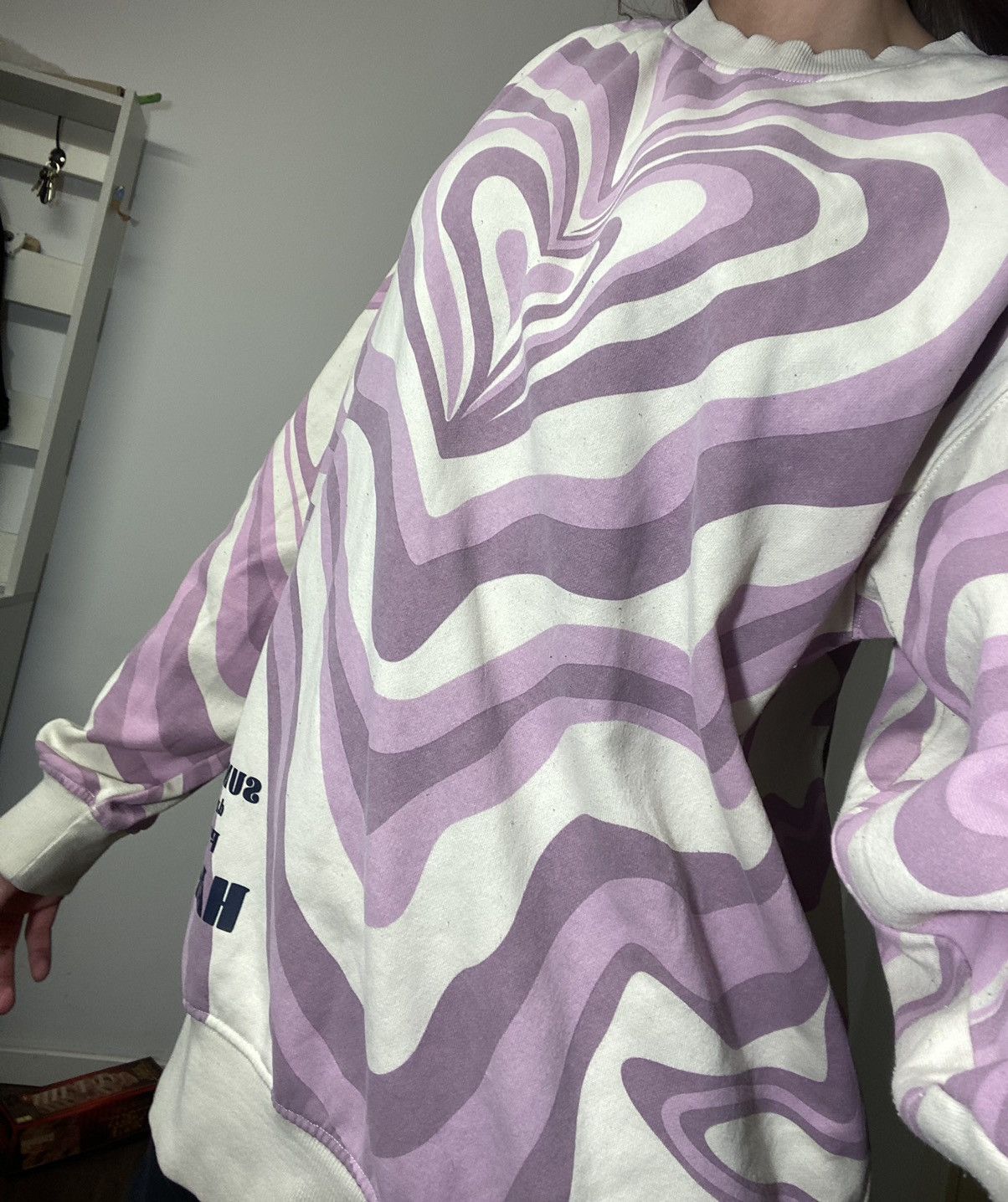 H&M Purple heart sweater Size S / US 4 / IT 40 - 3 Thumbnail