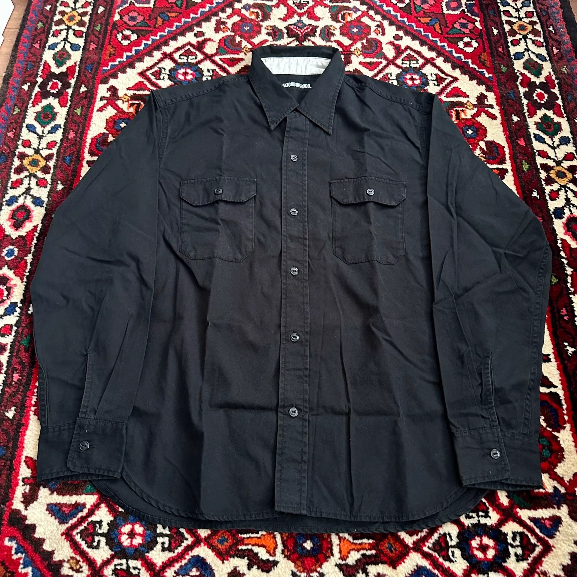 Neighborhood neighborhood 20aw rare oversized black shirt M Size US M / EU 48-50 / 2 - 3 Thumbnail