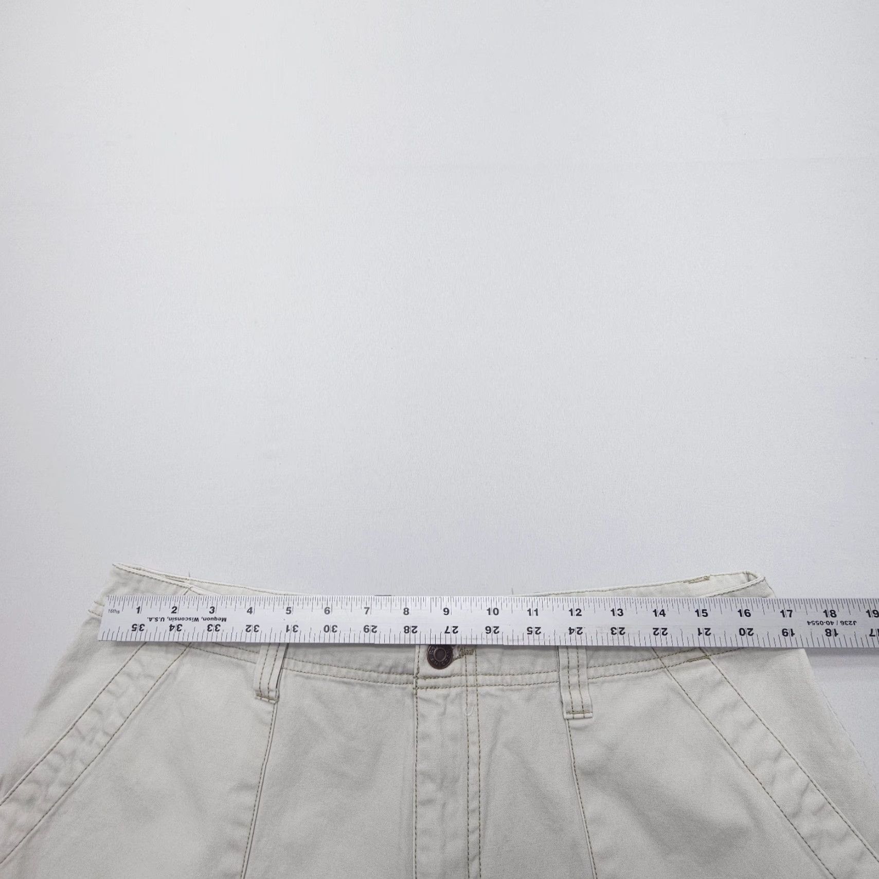 Royal Robbins Royal Robbins Y2K Crop Pants Womens 14 Canvas Baggy Straight Hiking Gorpcore Green Size 36" / US 14 / IT 50 - 6 Thumbnail
