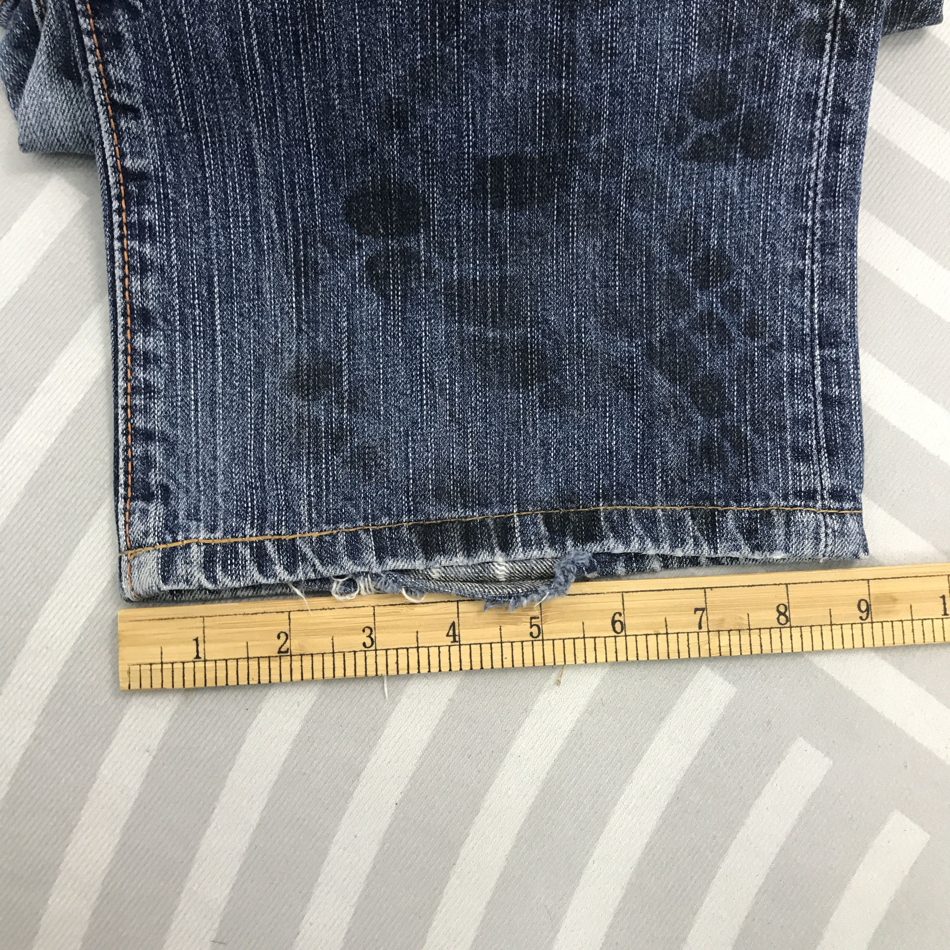 Edwin × Vintage Vtg Flare Edwin 505 Bootcut Distressed denim pants Size US 32 / EU 48 - 12 Thumbnail