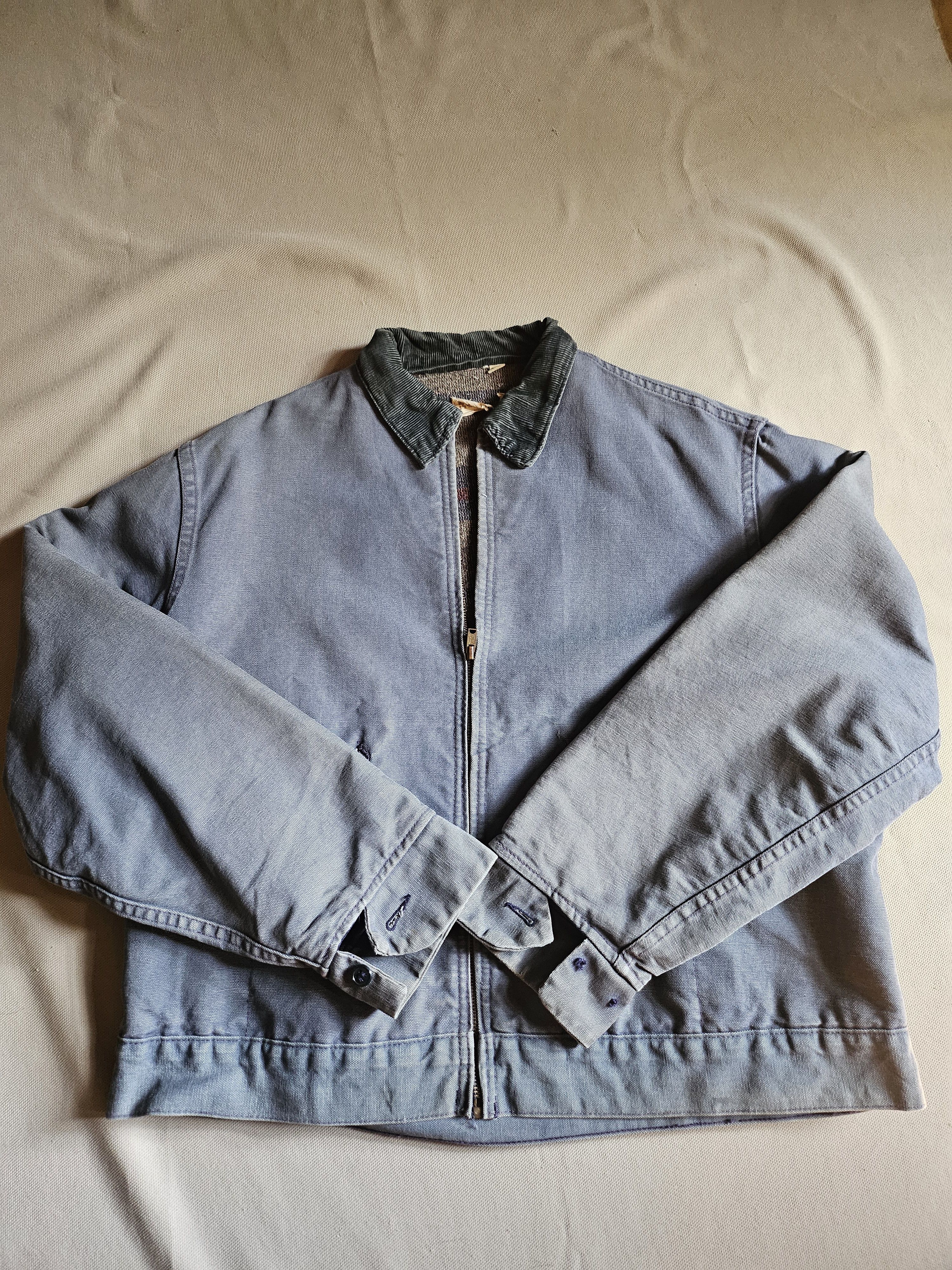 Vintage Montgomery Ward Flannel Lined Work Jacket Size US L / EU 52-54 / 3 - 1 Thumbnail